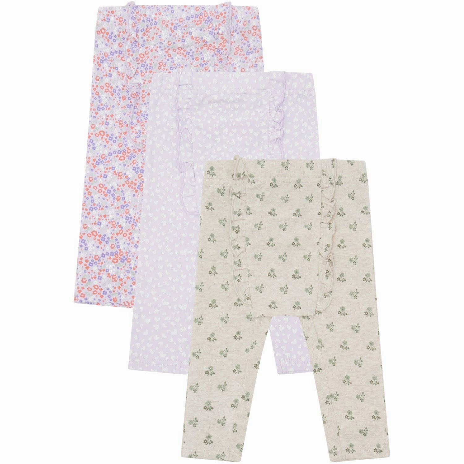 Hust & Claire Wheat Melange Liva Leggings 3-pack Sculpted Fit Fashion Flex