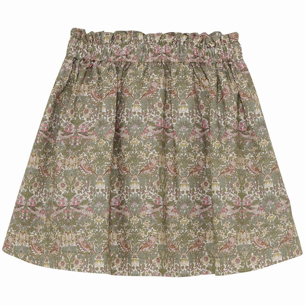 Weekend Look Huttelihut Deep Lichen Green Skirt In Liberty Fabric