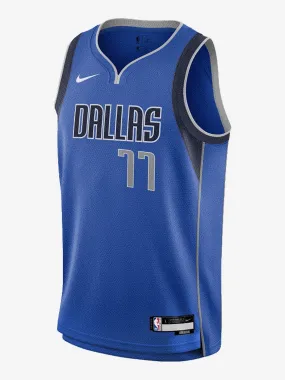 Icon Swingman Jersey Dallas Mavericks Youth Relaxed Fit Technology Sustainable Dye Process