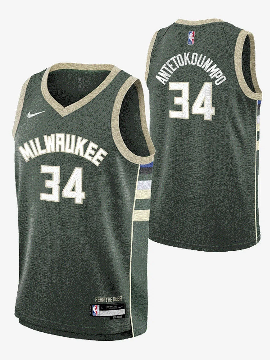 Icon Swingman Jersey Milwaukee Bucks Youth UV protection coating