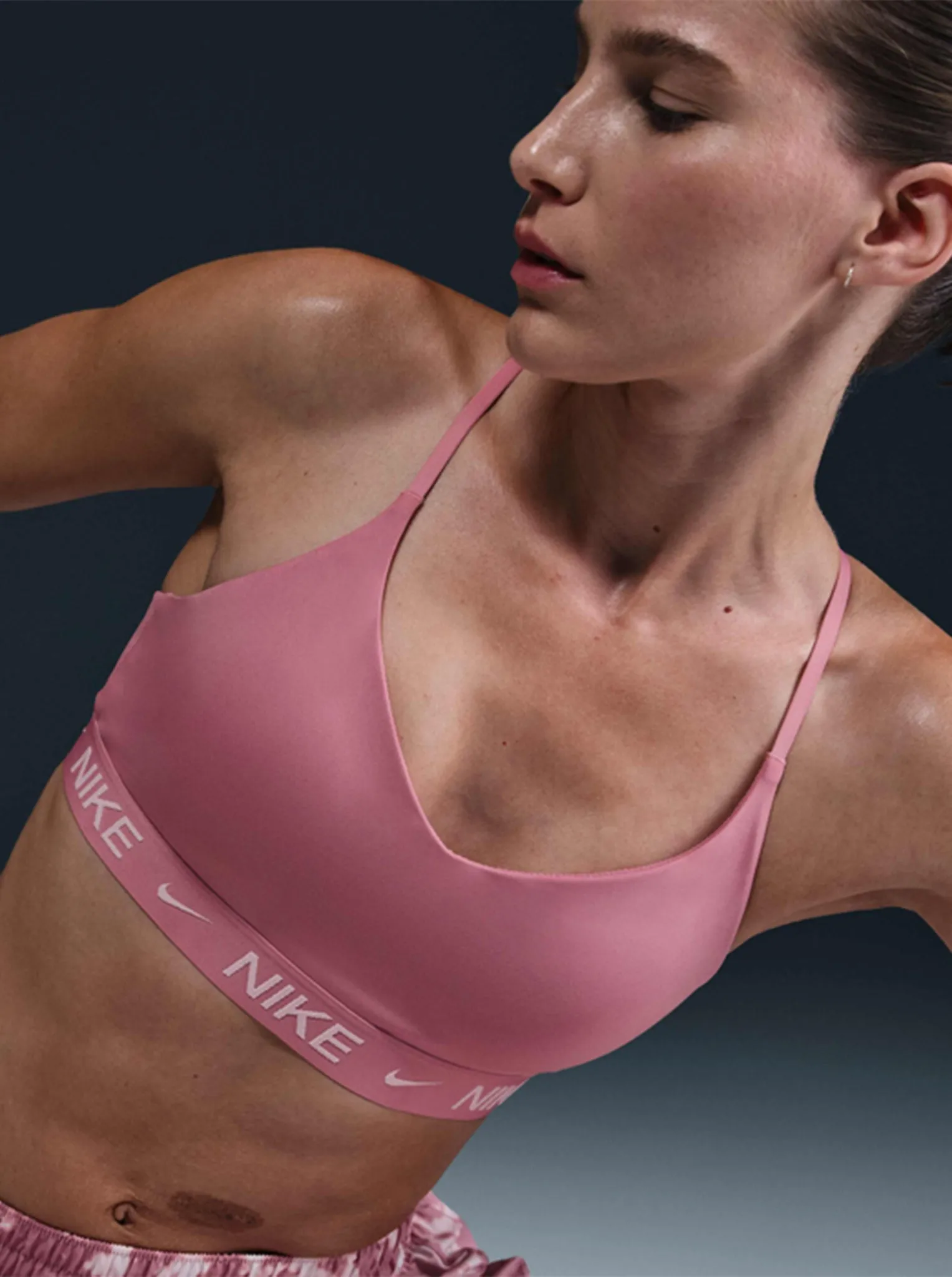 Indy Light Support Padded Adjustable Sports Bra Soft Silk versatile material