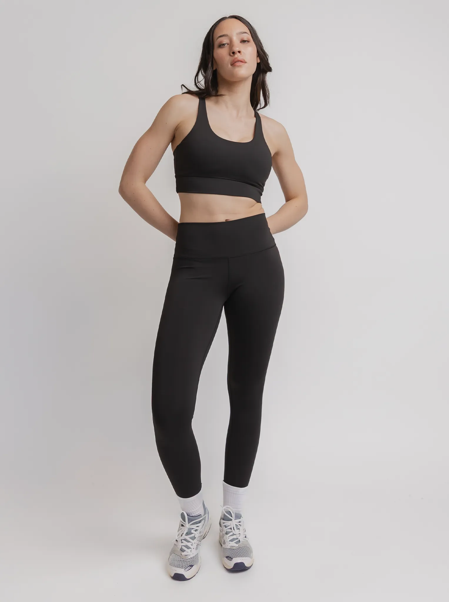 Elevate Bra in Black Stretch stitching seams extra-large