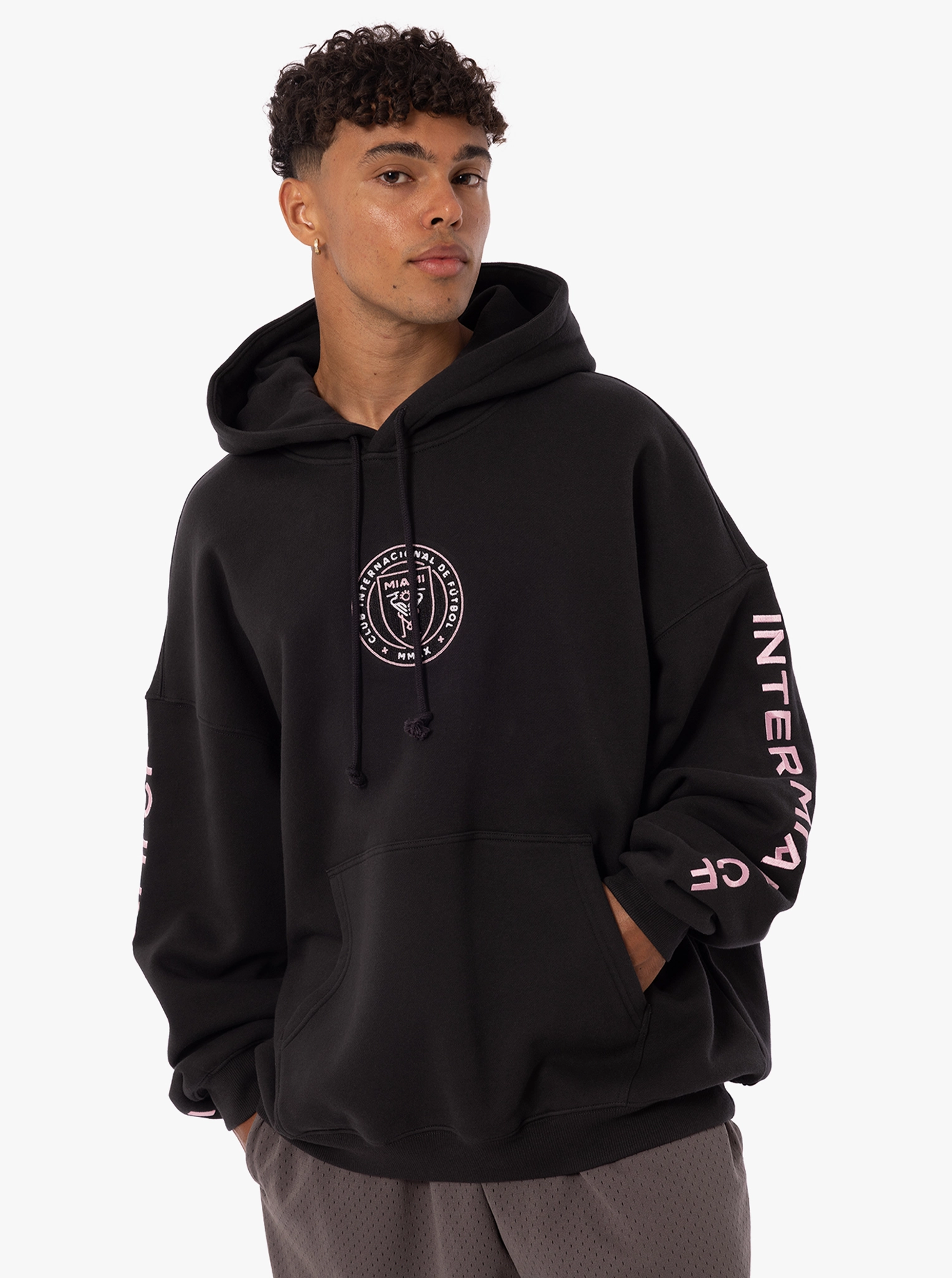 Inter Miami CF Angles Hoodie Athleisure Wear Premium Cotton Blend
