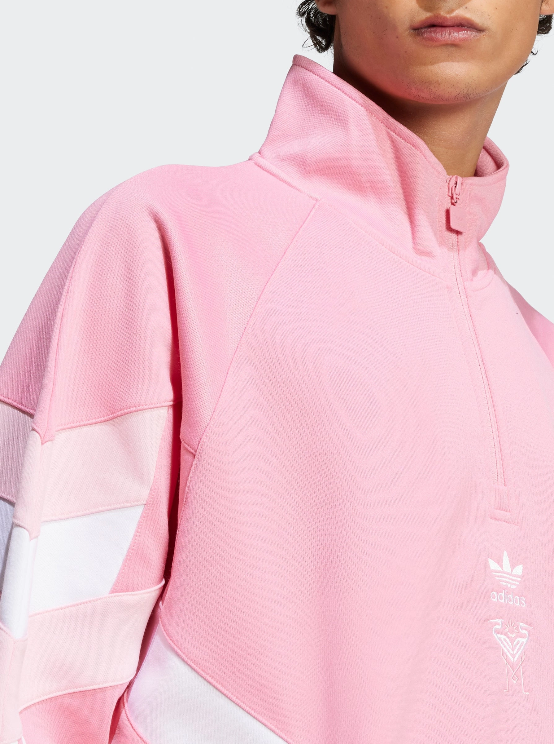 Tear Resistant Stitching Oversized Fit Inter Miami CF Originals Half-Zip Crew Sweatshirt