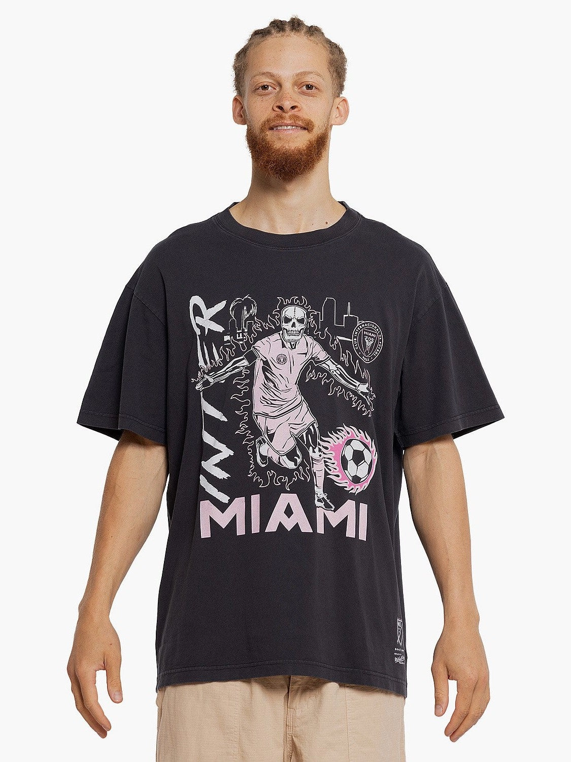 Popular Layered Collar Structure Inter Miami Flame Tee