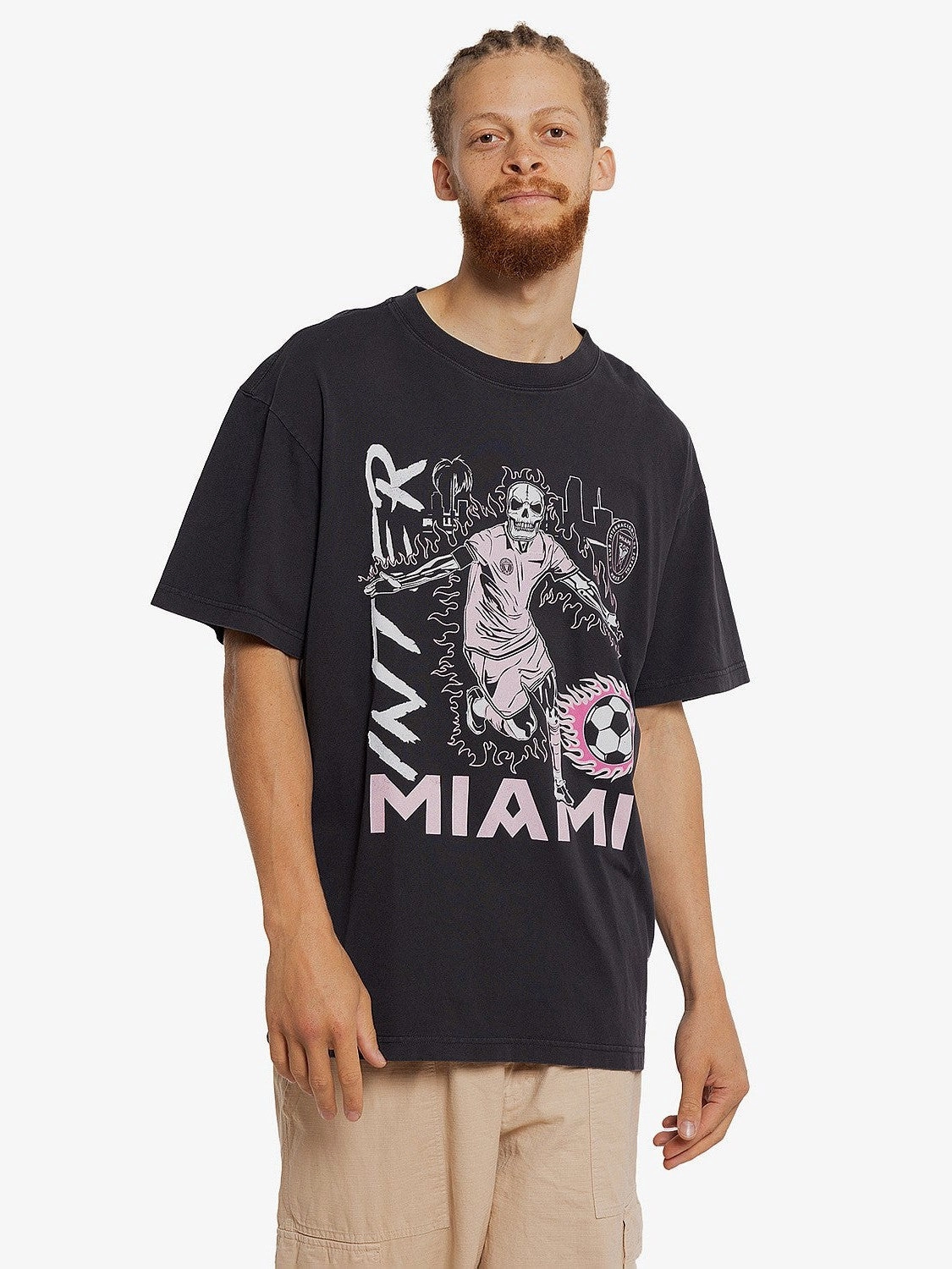 Inter Miami Flame Tee Yarn Dyed Fabric Cool Layer Wear
