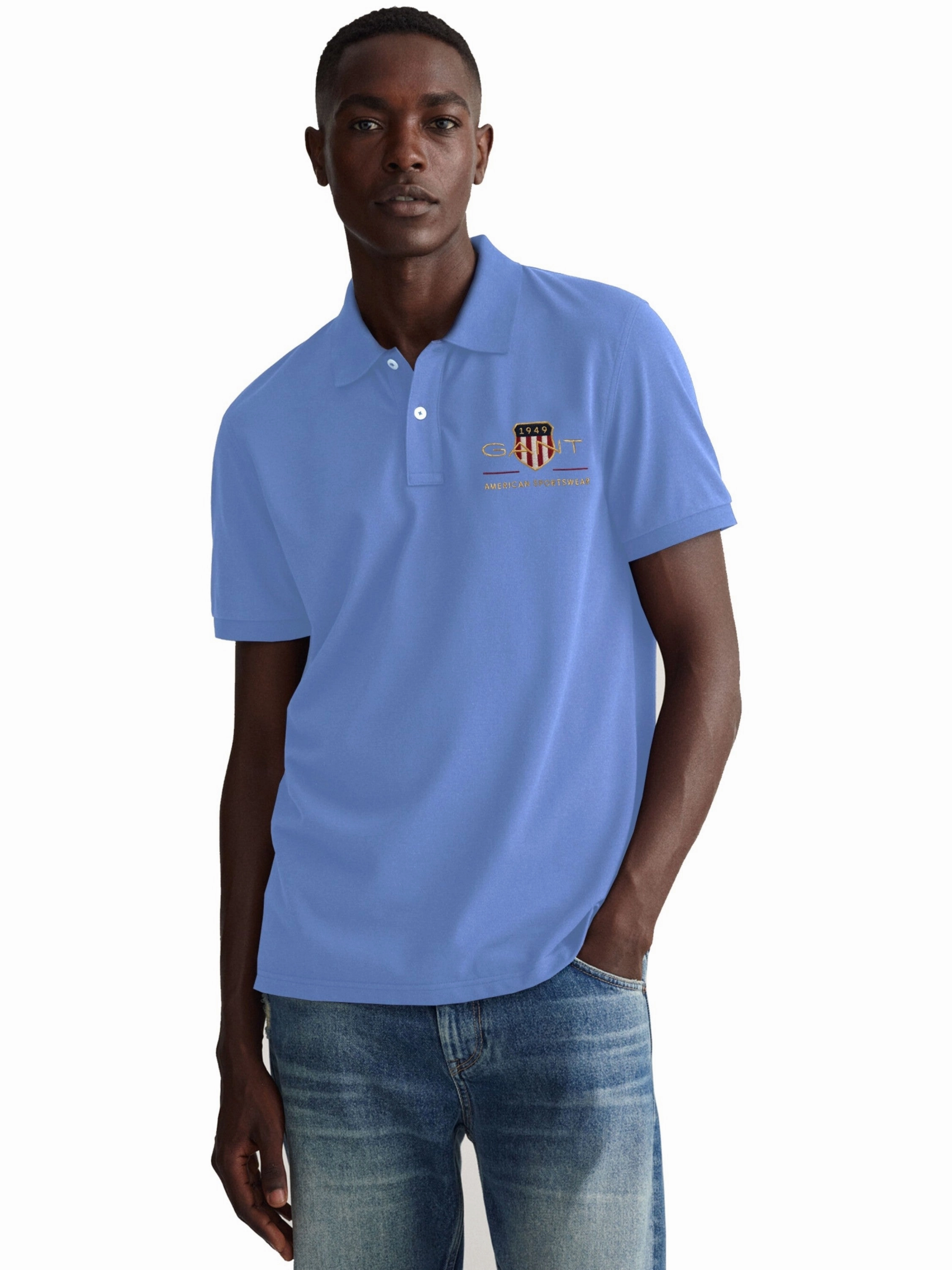 UV Protection Blend Gant Mens Original Designer Polo Shirt