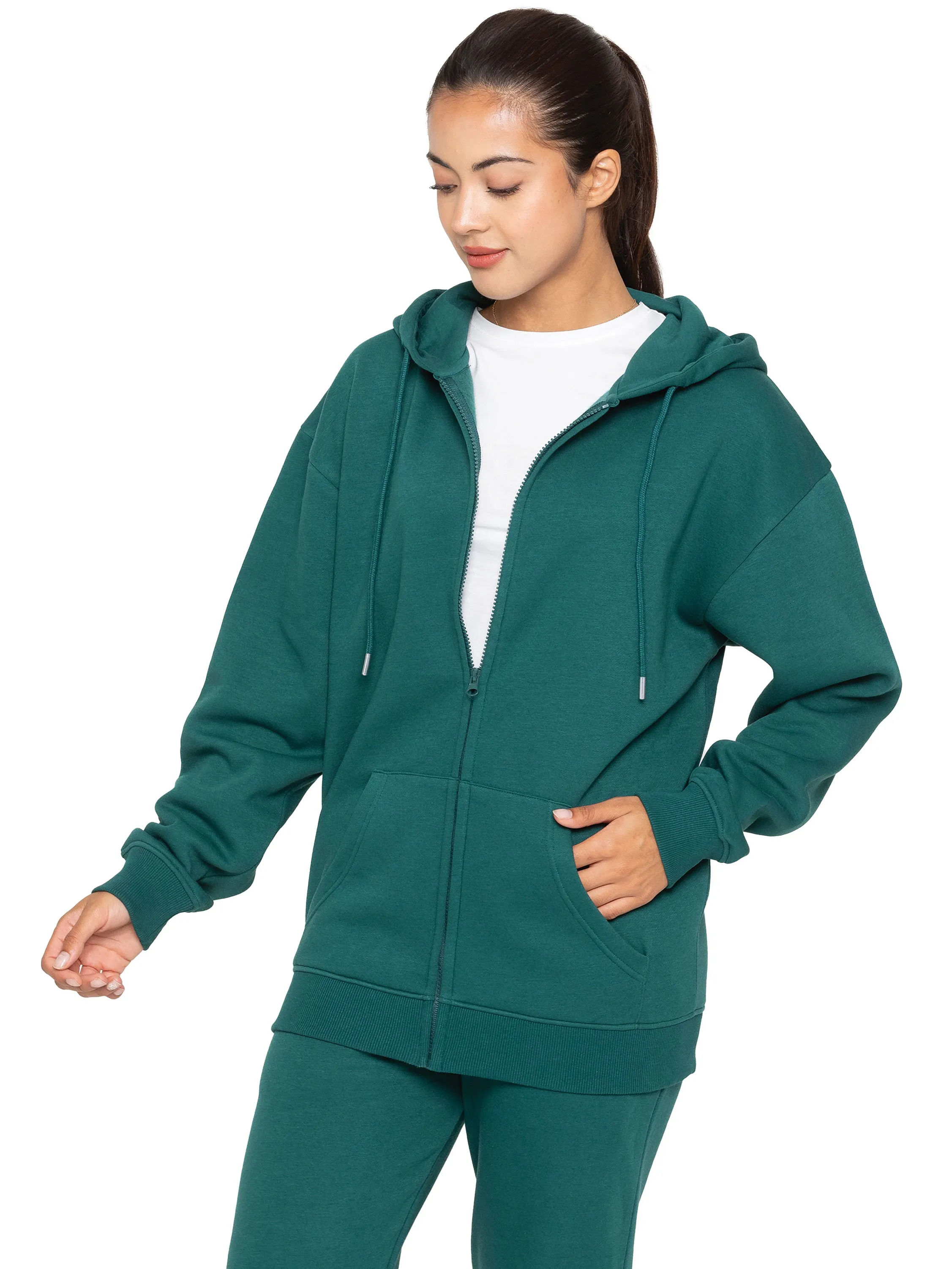 Enzo | Womens Oversized Zipped Hoodie Practical