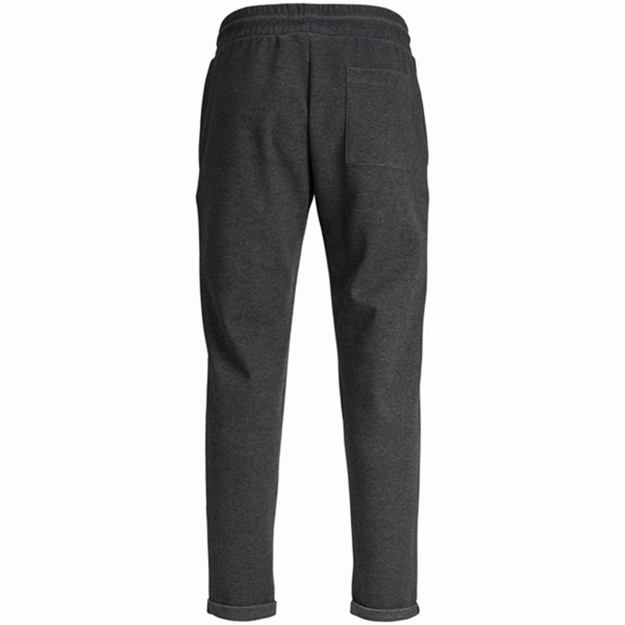 Jack & Jones Junior Dark Grey Melange Relaxed Stace Smart Sweatpants Endurance Apparel QuickRecovery Stretch Material
