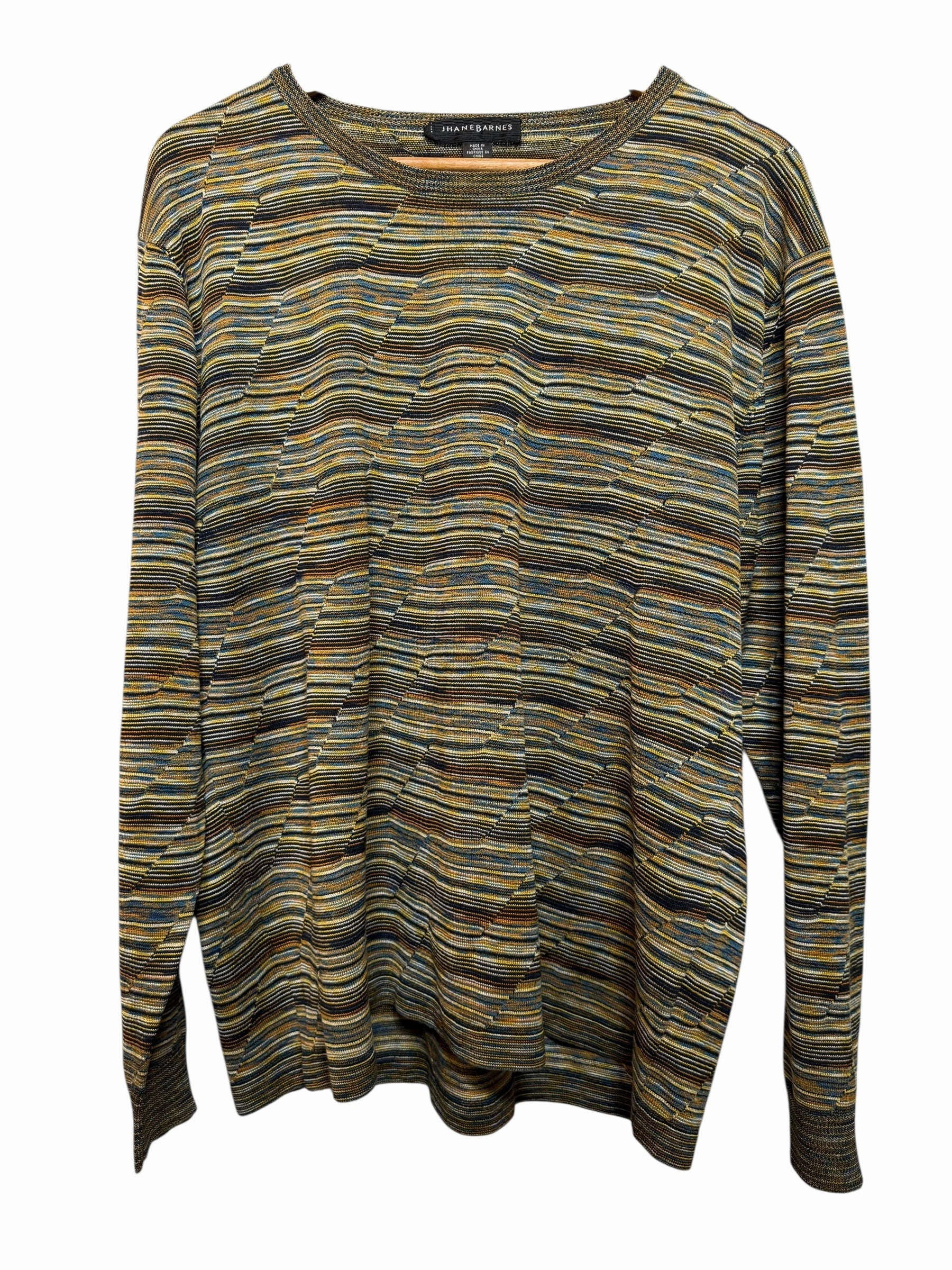 Jhane Barnes Mens Abstract Sweater (Size XL) Urban Layer