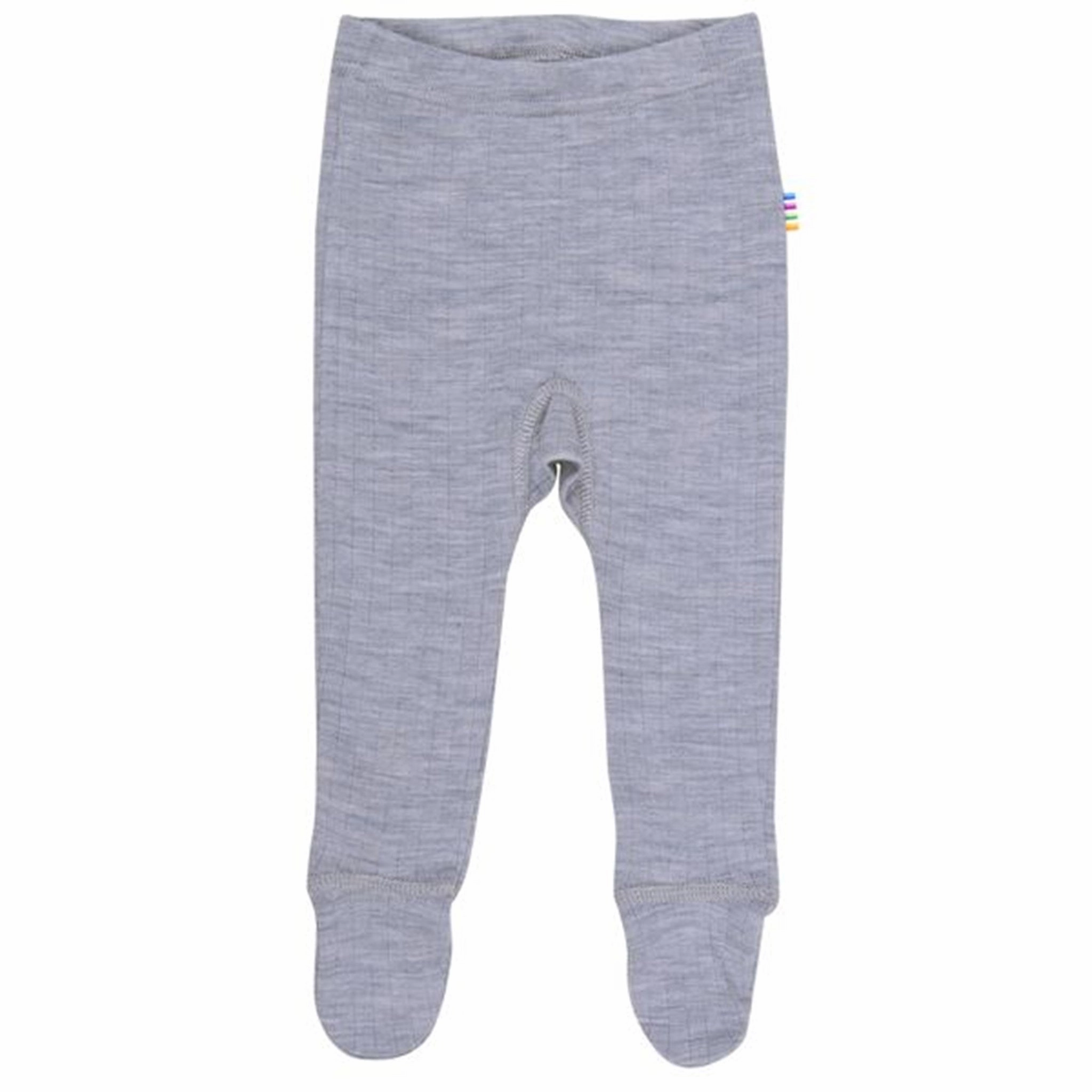 Gusseted Crotch Sporty Comfort Joha Leggings Wool Grey Melange