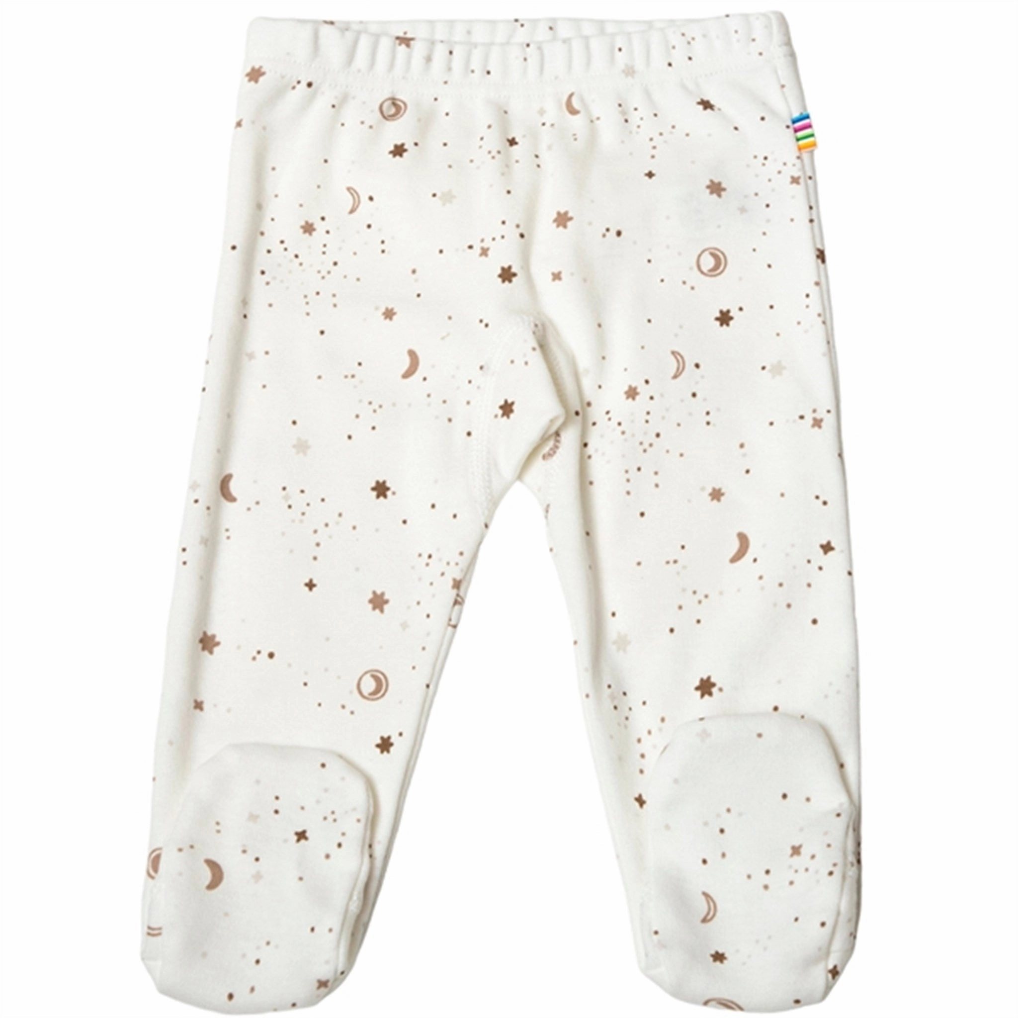 Joha White AOP Leggings w. Foot Casual Stretch Design Pure Motion