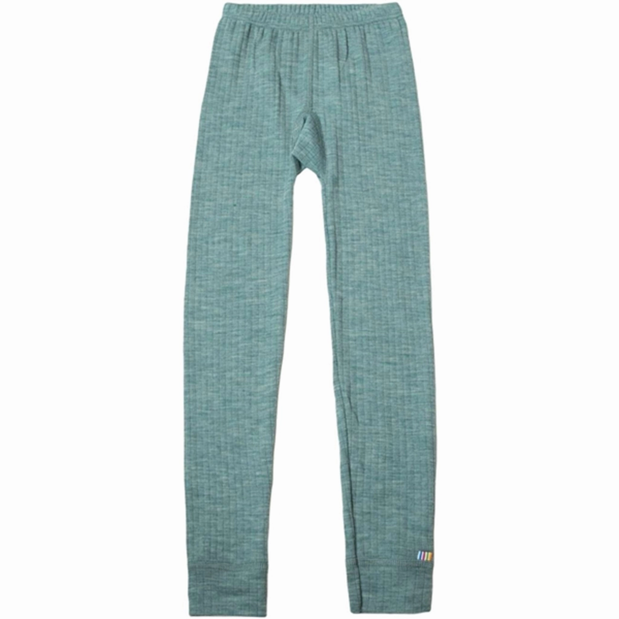 Joha Wool Aqua Melange Leggings Seamless Design Weekend Trip