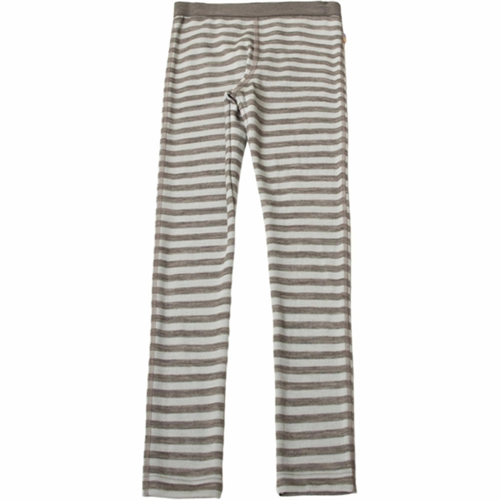 Joha Wool Leggings Mint Strip All-Season Wear Casual Fit