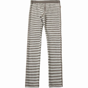 Joha Wool Leggings Mint Strip Chilly Comfort Running Outfit