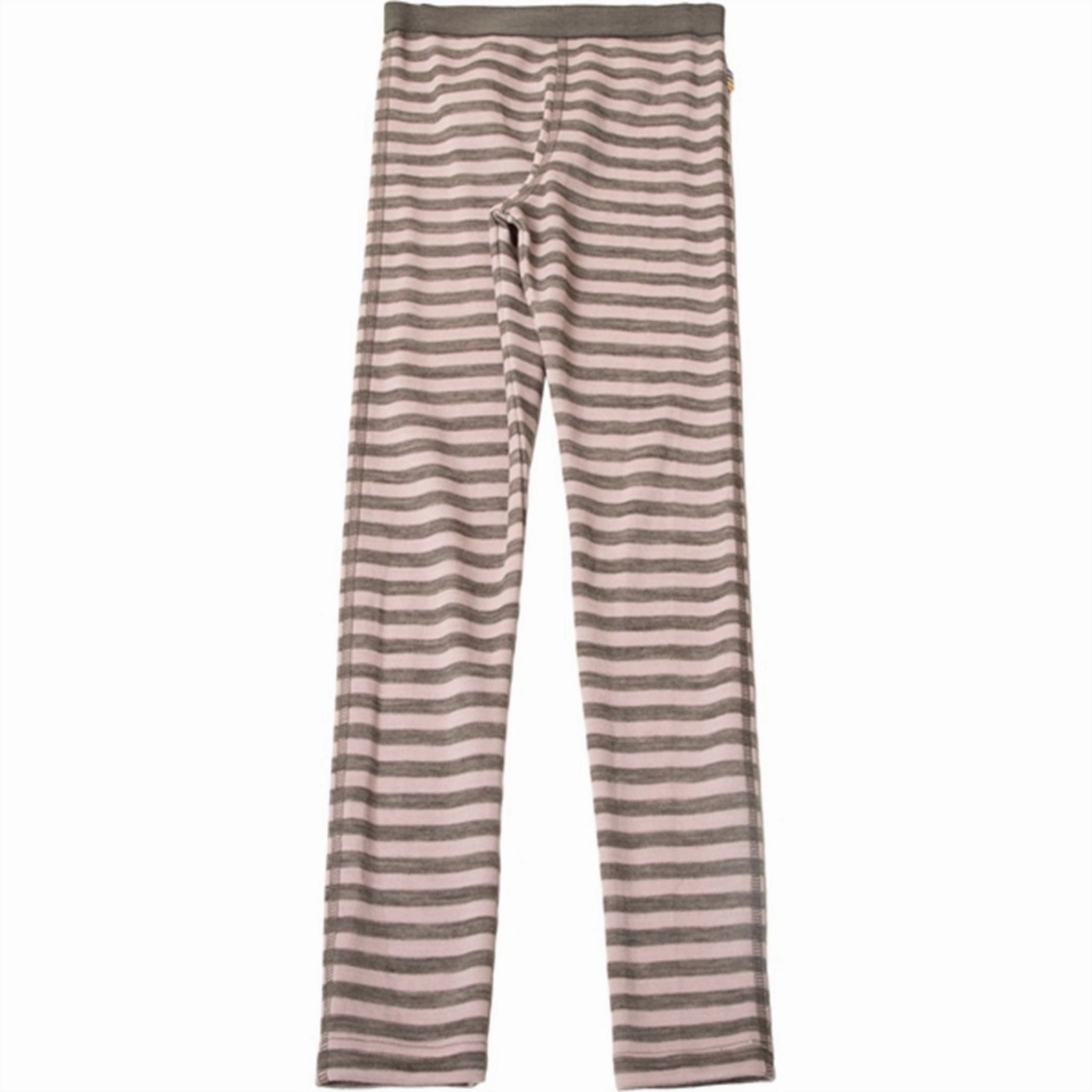 Joha Wool Pink Stripe Leggings Premium Comfort