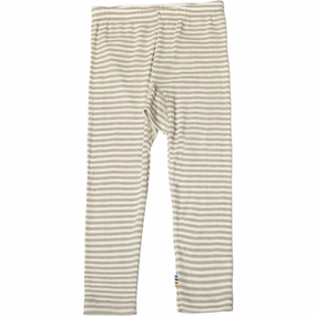 Everyday Look Pull on Joha Wool/Silk Beige Stripe Leggings