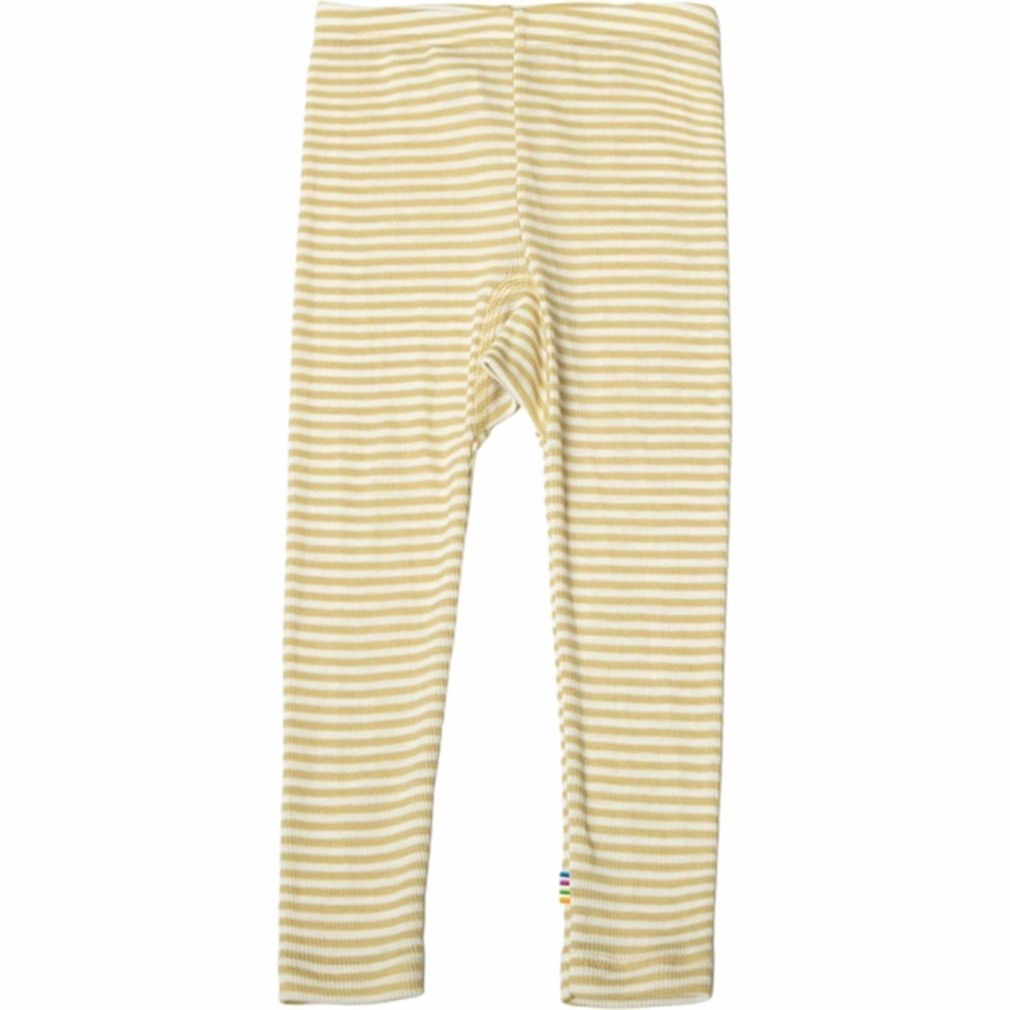 Weekend Trip Moisture Wicking Joha Wool/Silk Yellow Stripe Leggings