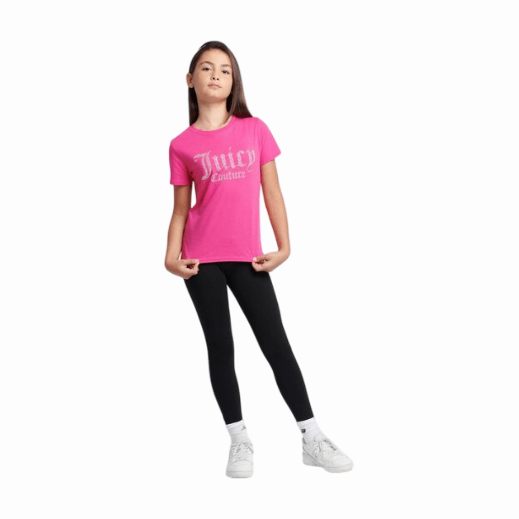 theater visit BioBased Fibers Juicy Couture Diamante Fitted Tee Junior