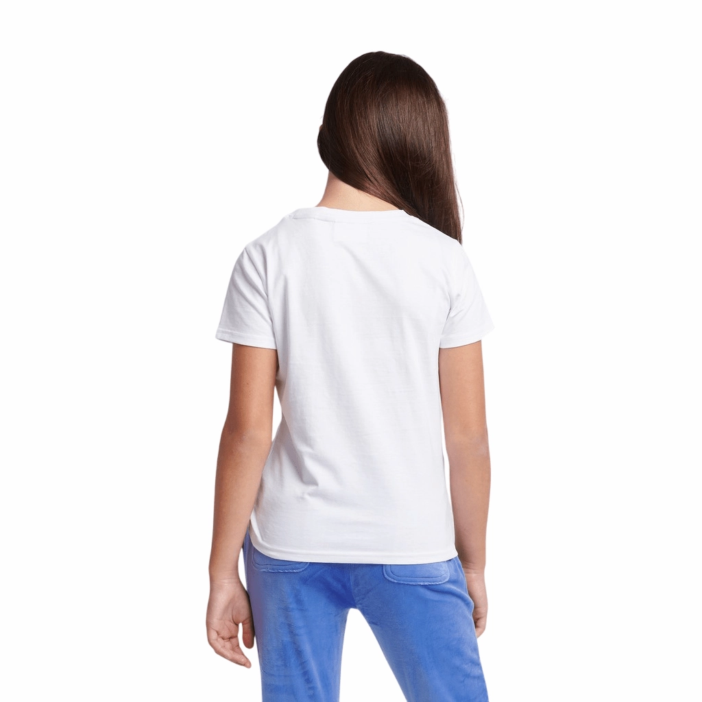 Juicy Couture Diamante Fitted Tee Junior Plus size confidence
