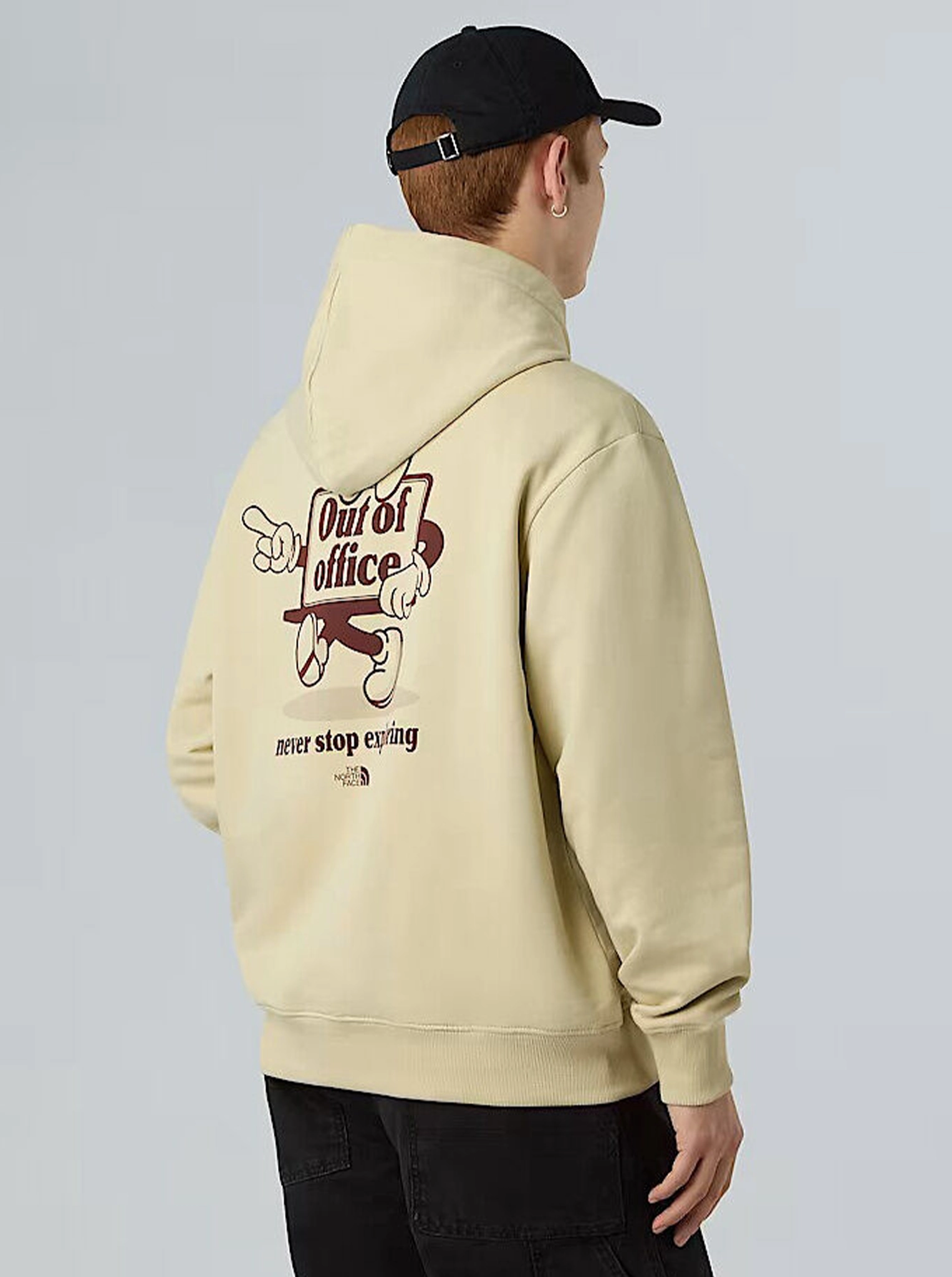 Microfiber Interior Cartoon Logo Relaxed Hoodie