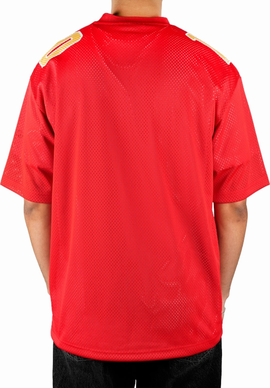 casual top Chic Smart Kansas City Chiefs NFL Mesh Red T-Shirt
