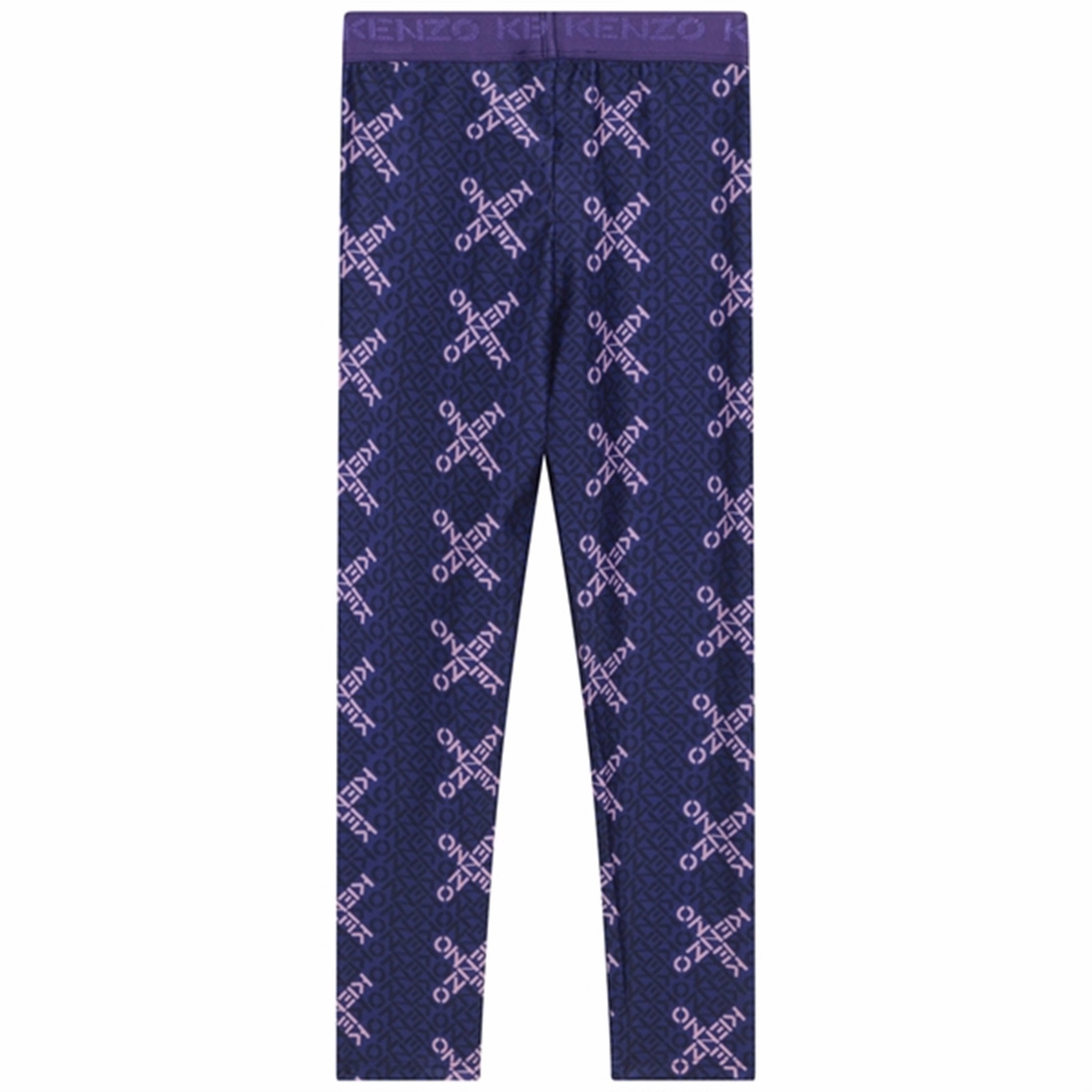 Kenzo Leggings Plum No Shrink Material Home Lounge Extra Soft