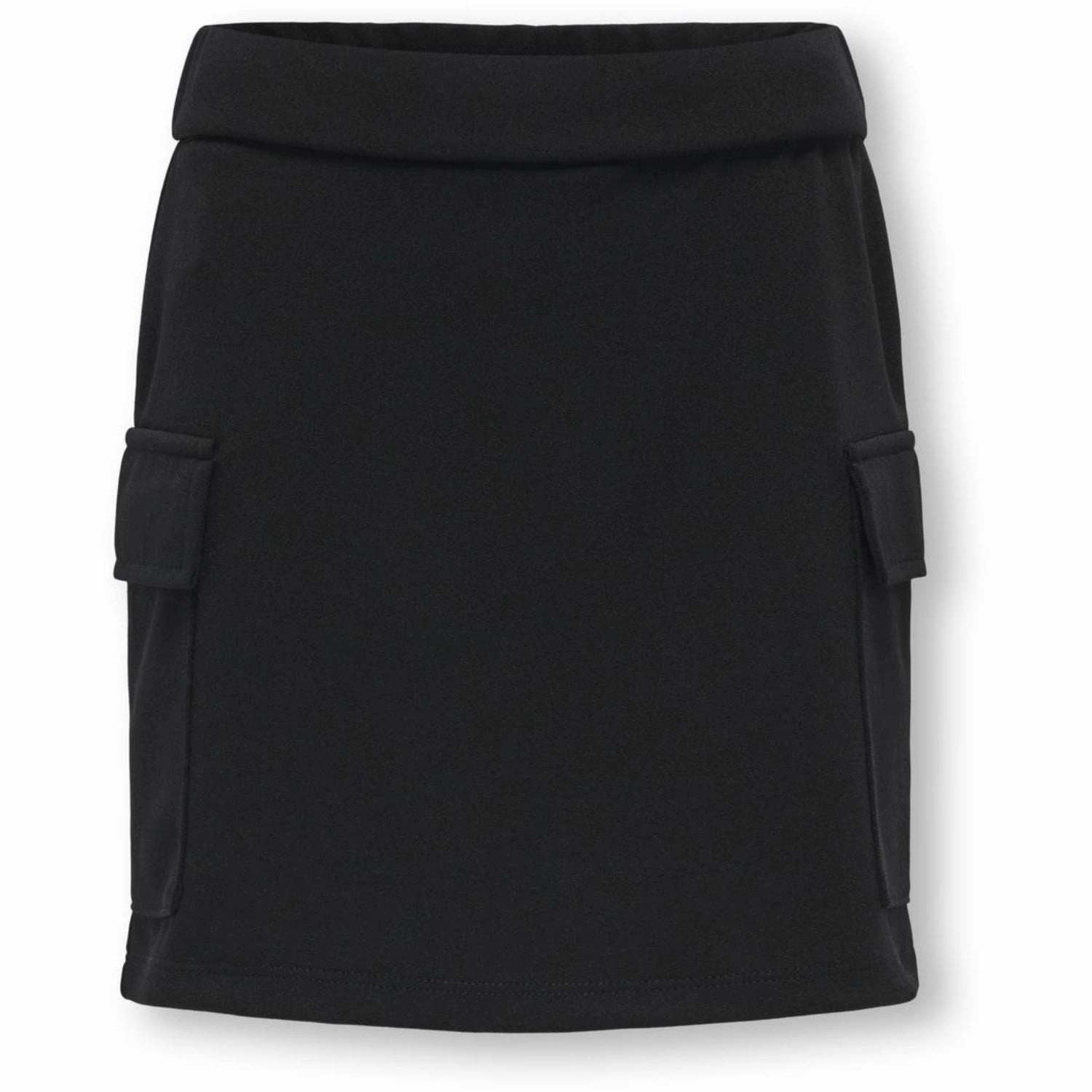 kids ONLY Black Sania Skirt Comfy Look Fold Over Detail