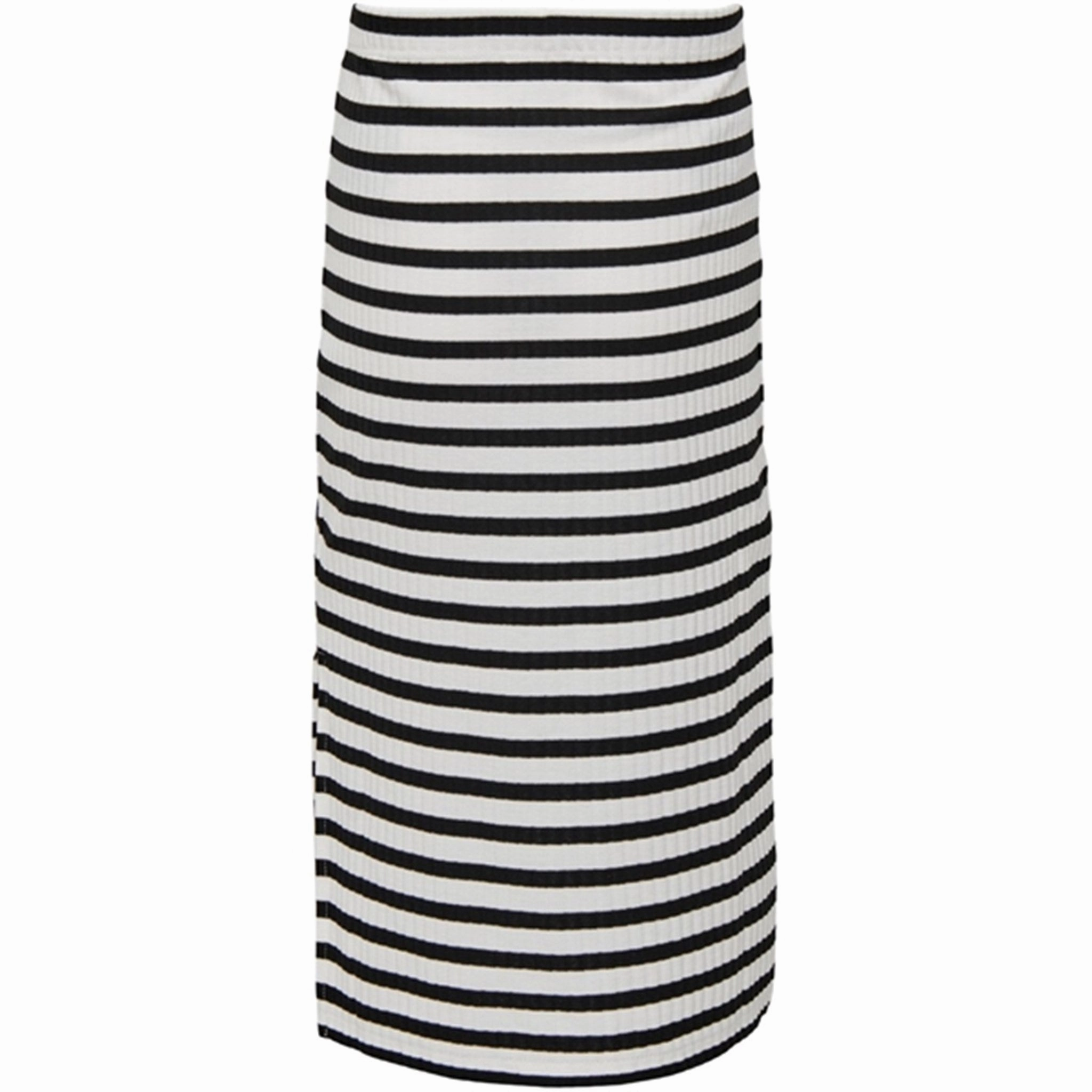 Easy Fit Kids ONLY Cloud Dancer / Black Nella Side Slit Skirt