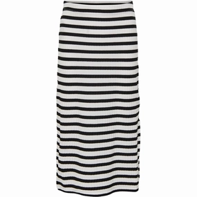 Tassel accents Secure Closure Kids ONLY Cloud Dancer / Black Nella Side Slit Skirt