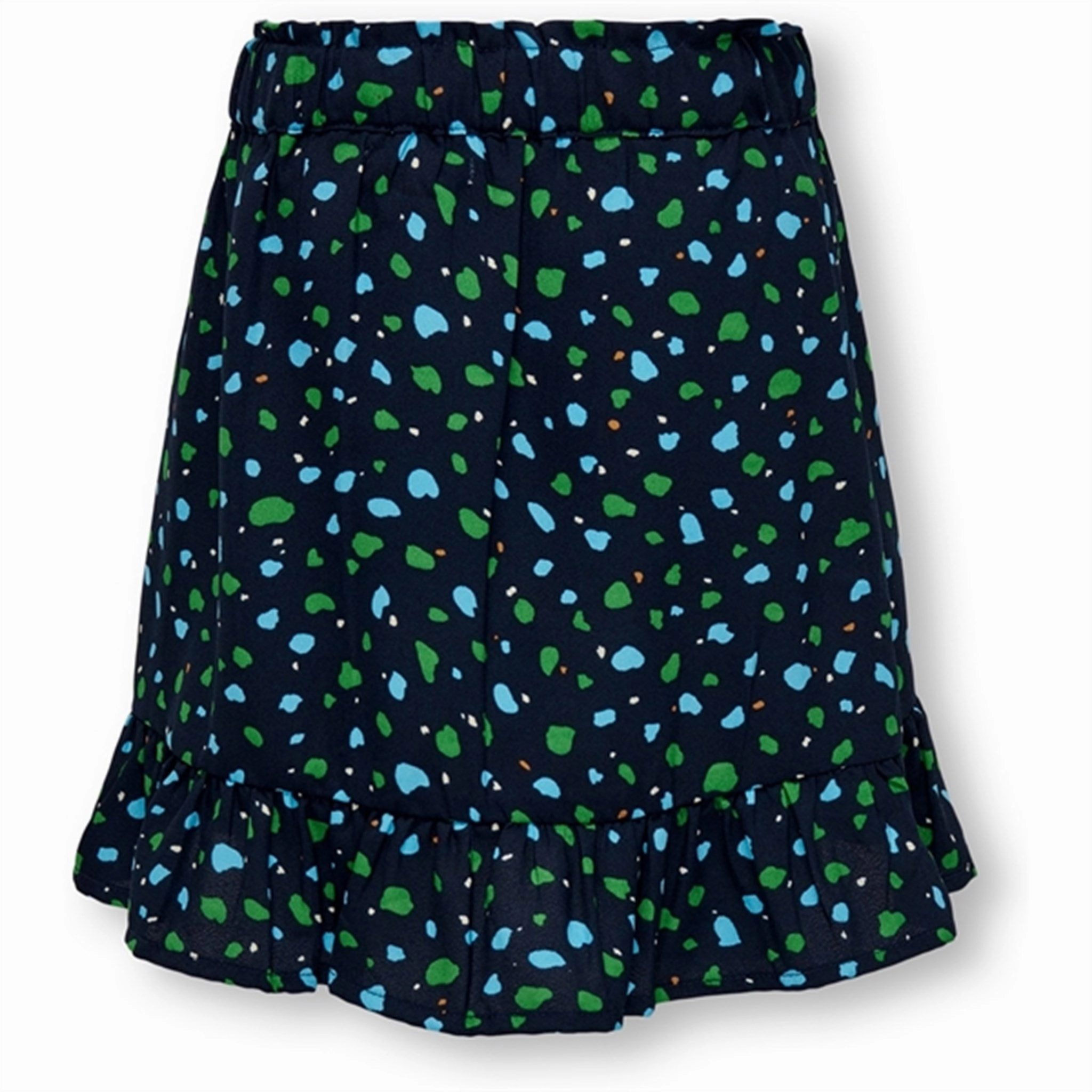 Smooth Edging Heat Dissipating Fabric Kids ONLY Dress Blues Dots Holly Frill Skirt
