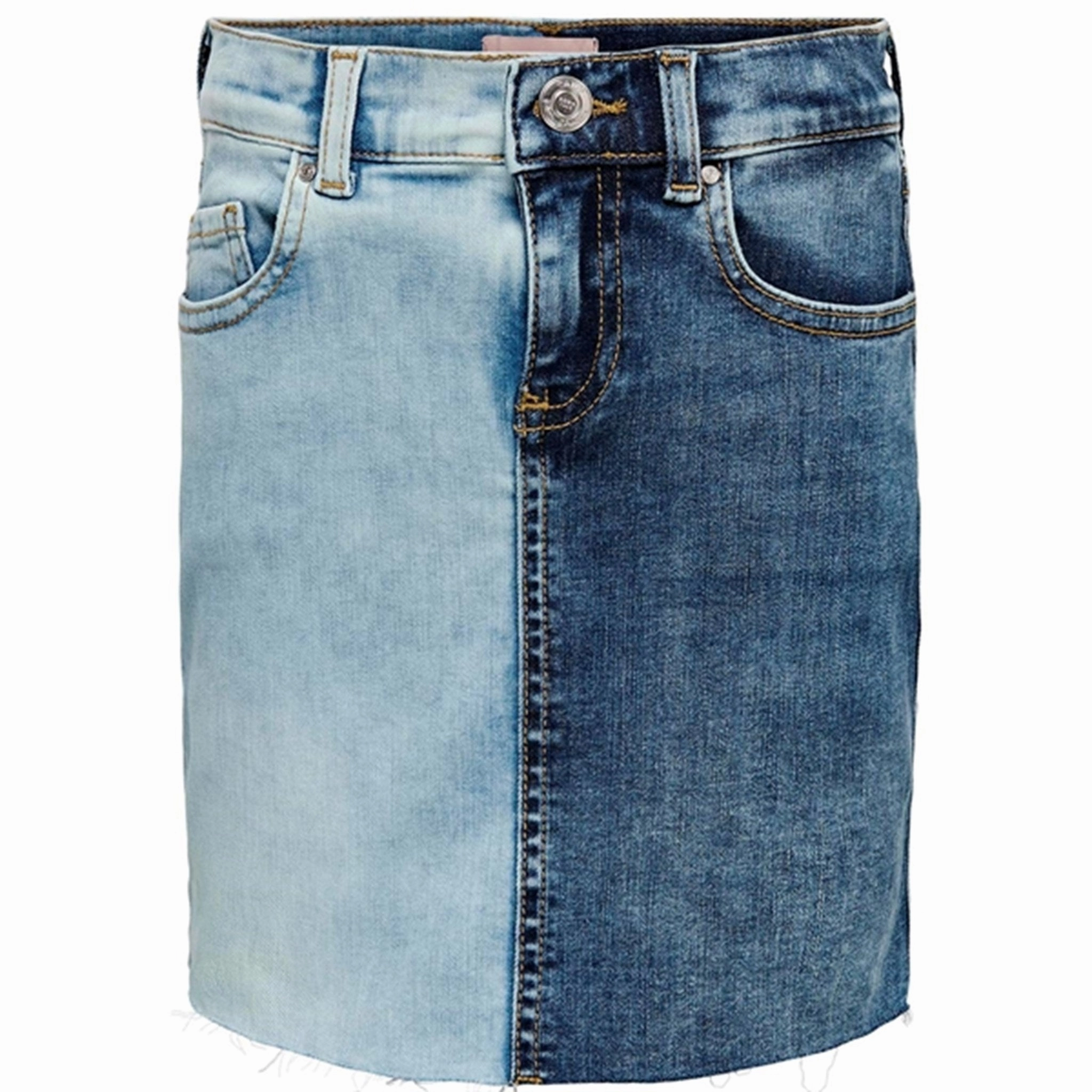 Adjustable Hem Kids ONLY Light Blue Denim Lyanna Skirt