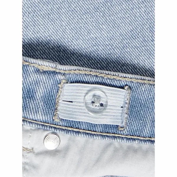 Laser cut Kids ONLY Light Blue Denim Siri Front Slit Denim Skirt