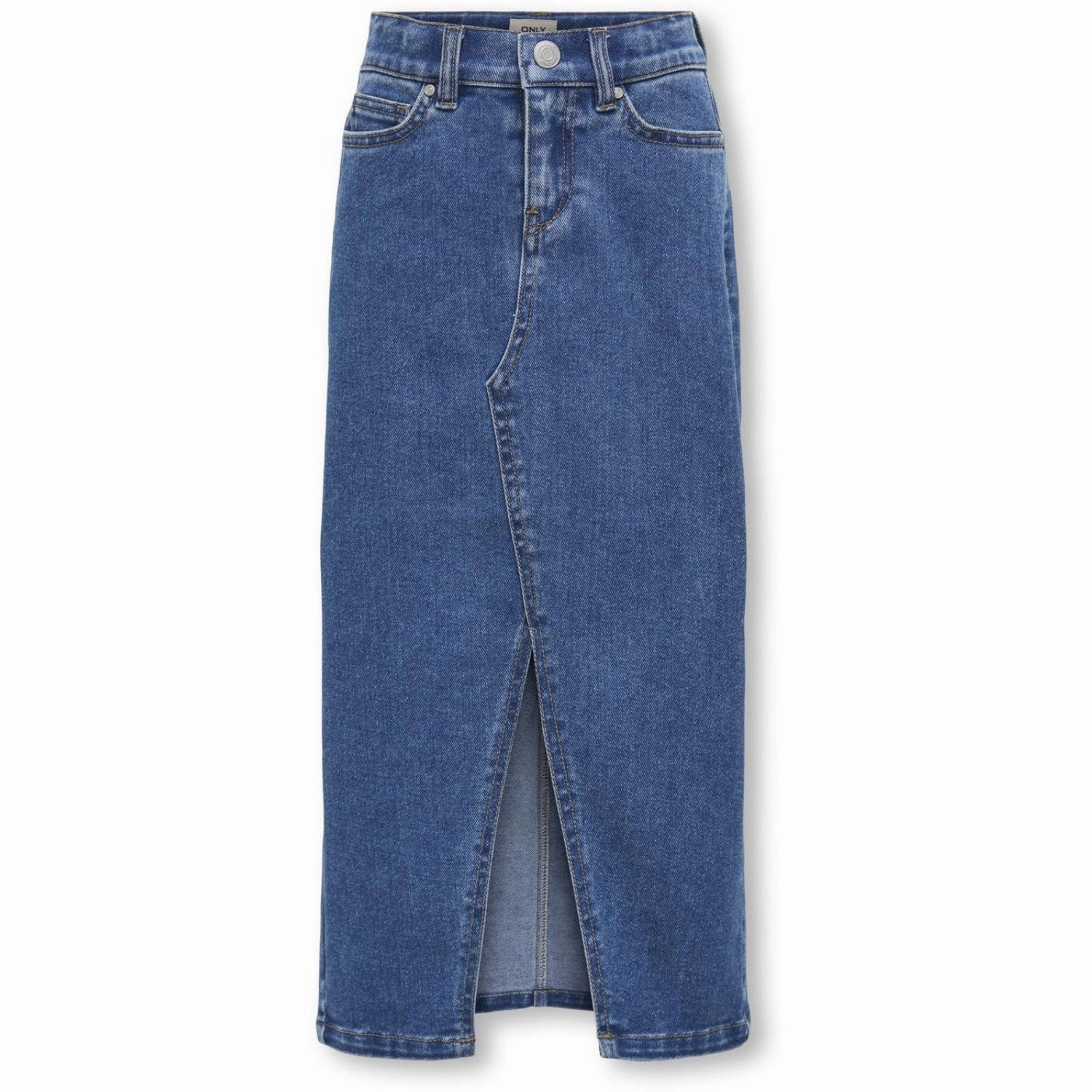 kids ONLY Medium Blue Denim Siri Front Slit Skirt Denim Light Mood