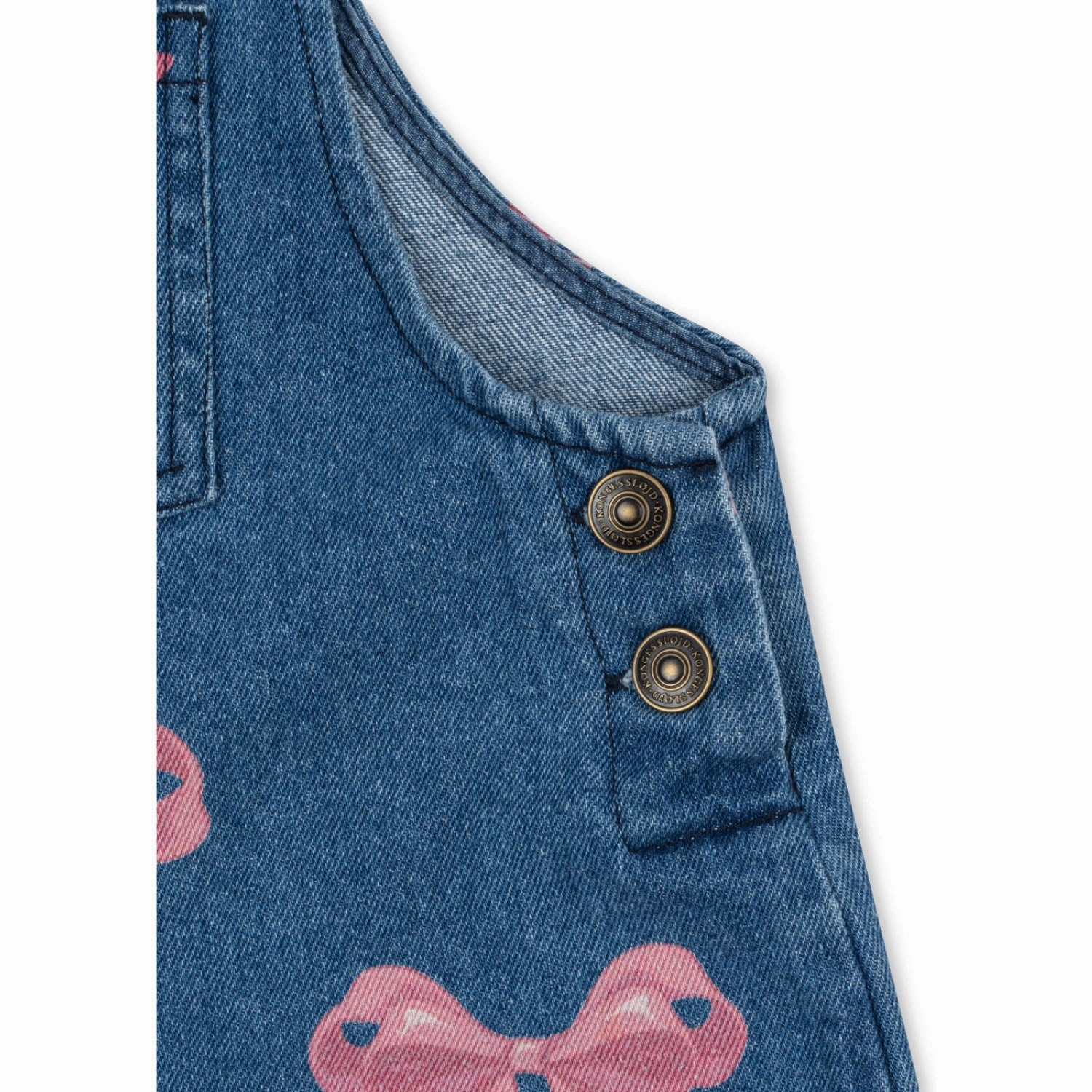 Konges Sl?jd Bella Bow (For Denim) Magot Overalls Gots Adjustable drawstring