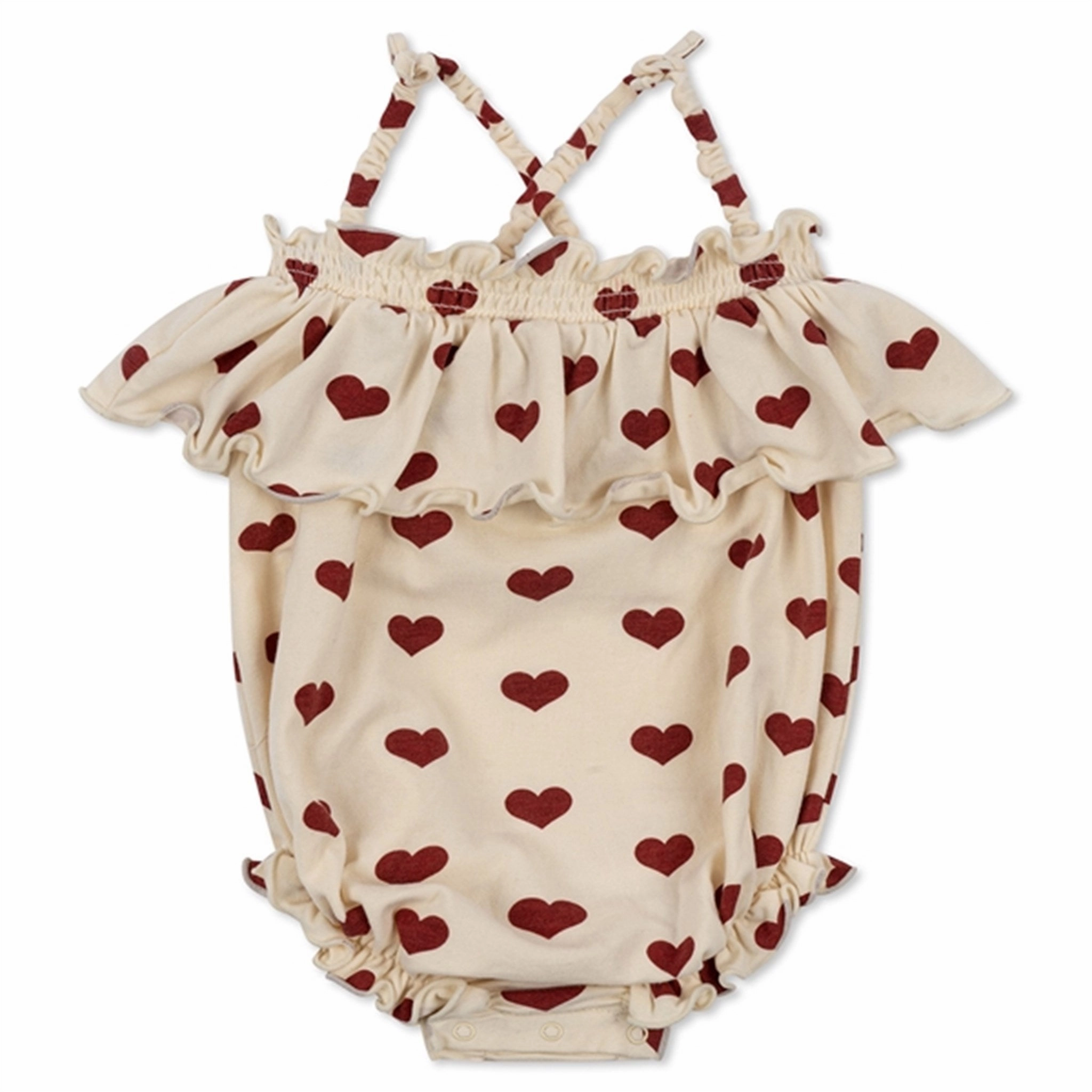 Breathable Natural Konges Sl?jd Bon Coeur Reya Romper