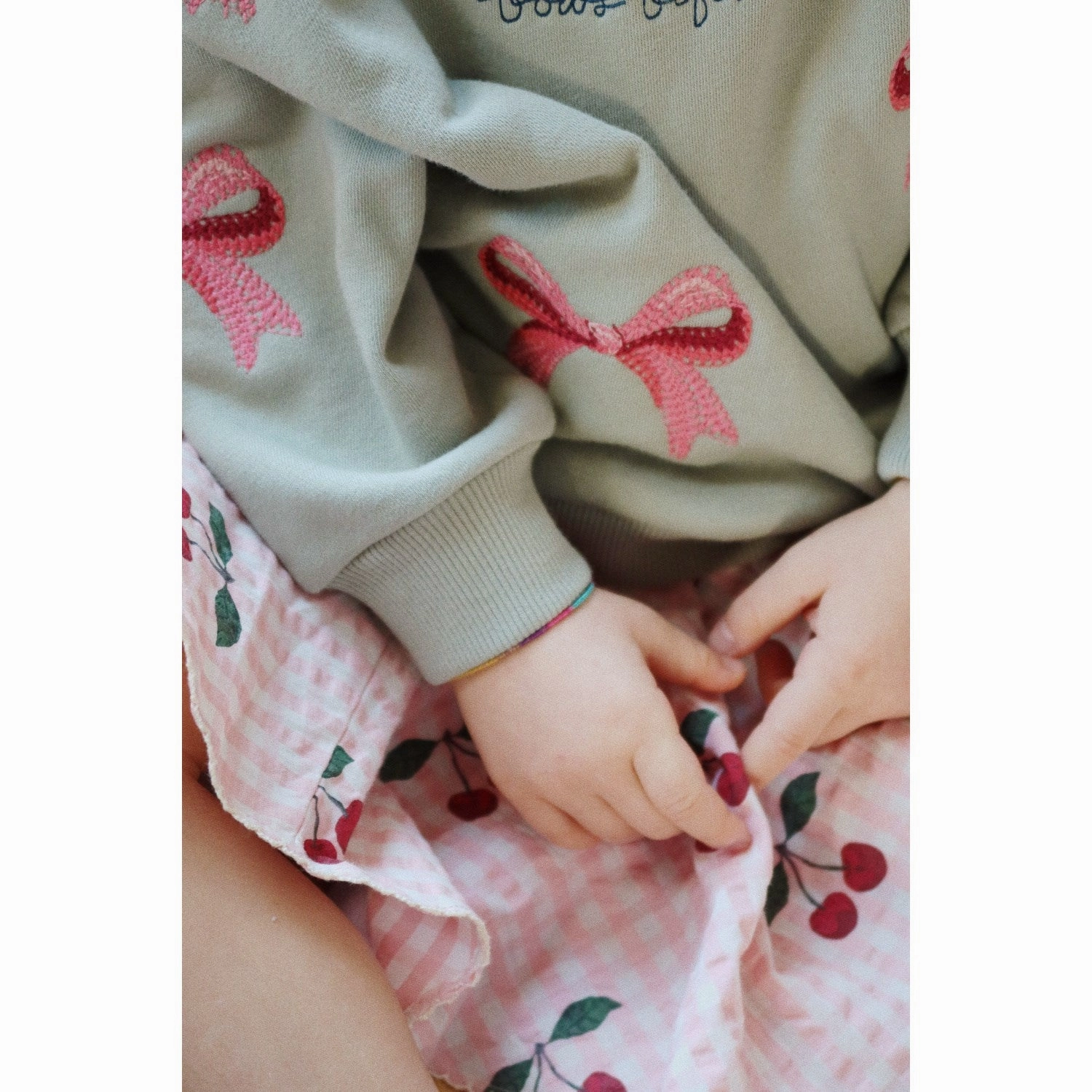 Konges Sl?jd Cherry Check Kim Skirt Gots Geometric Print Fashion Forward