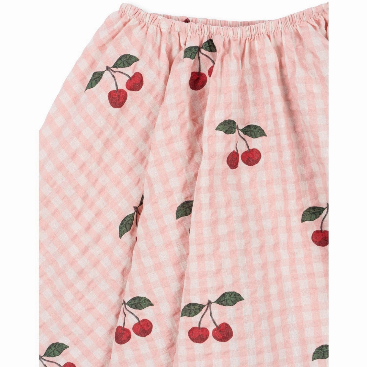 Konges Sl?jd Cherry Check Kim Skirt Gots Texture Focus Bestseller Item