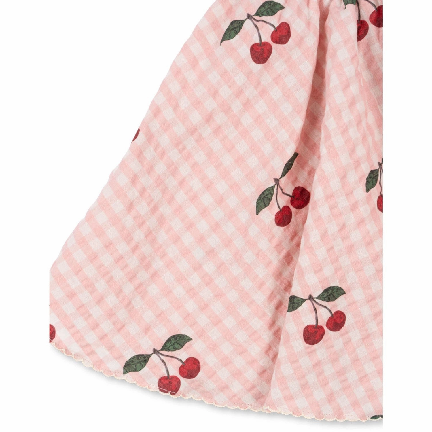 Konges Sl?jd Cherry Check Kim Skirt Gots Performance Wear Holiday Travel