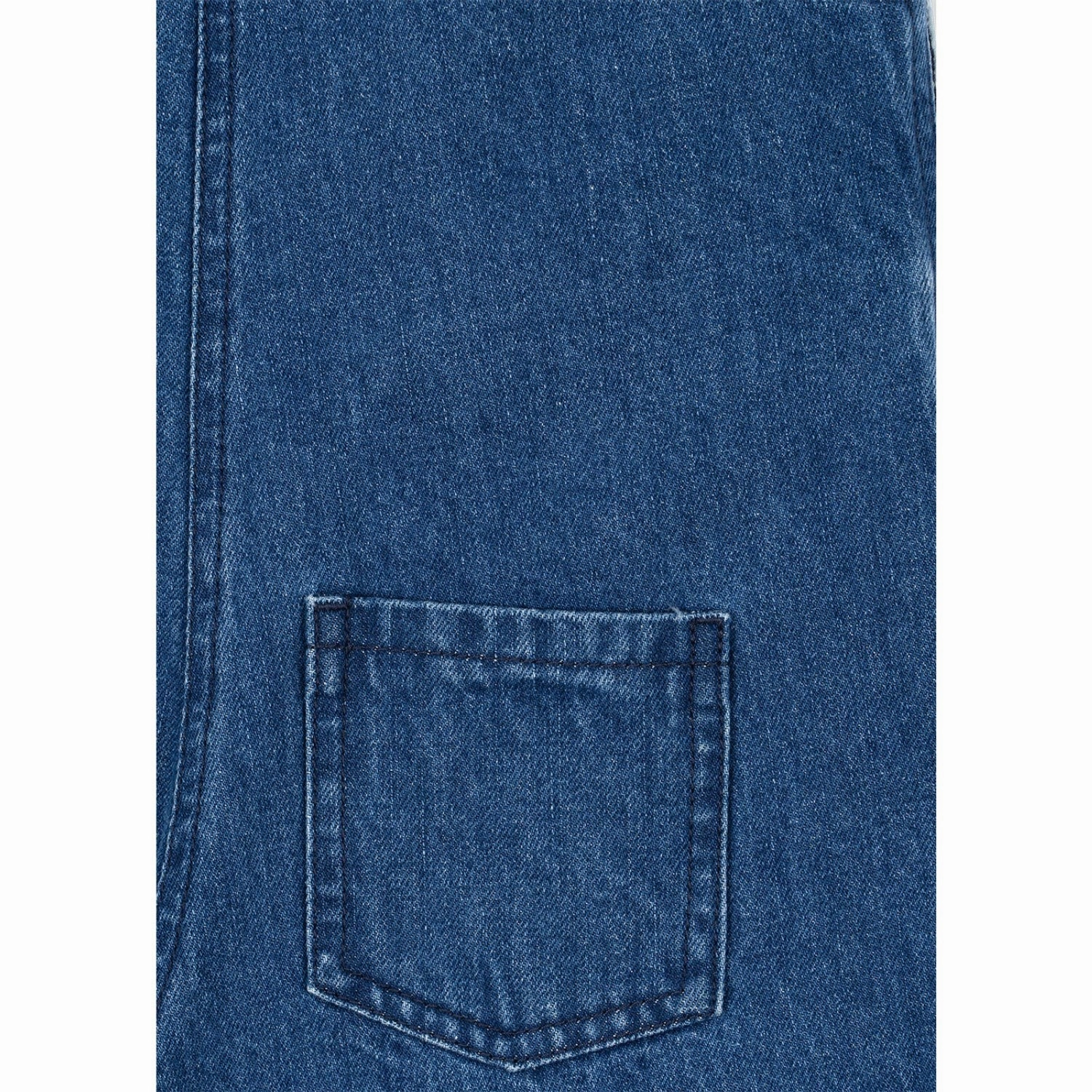 Odor Resistant Treatment Konges Sl?jd Denim Blue Cherry Magot Overalls Gots