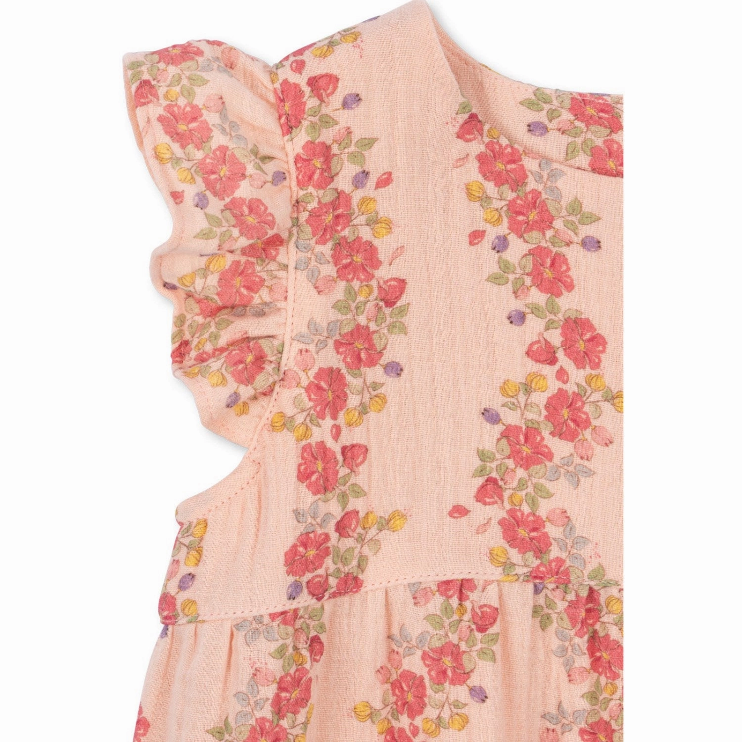 Konges Sl?jd Floria Pink Coco Frill Romper Gots Training Basic