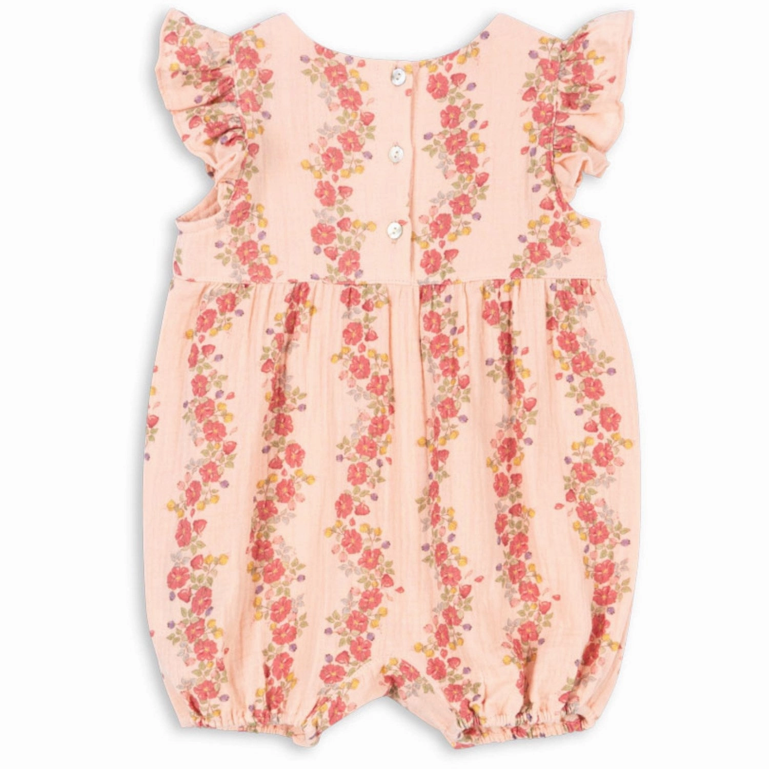 Konges Sl?jd Floria Pink Coco Frill Romper Gots Club Sport Night Loose