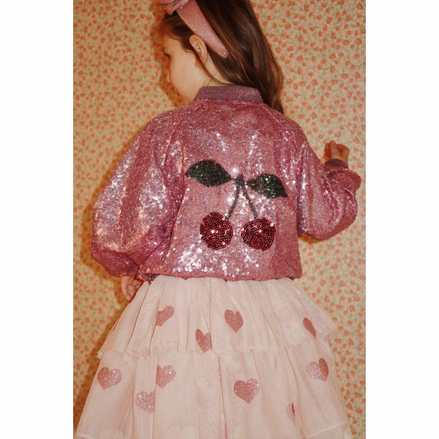 Konges Sl?jd Heart Rose Glitter Tullie Skirt Personality Style Simple Comfort
