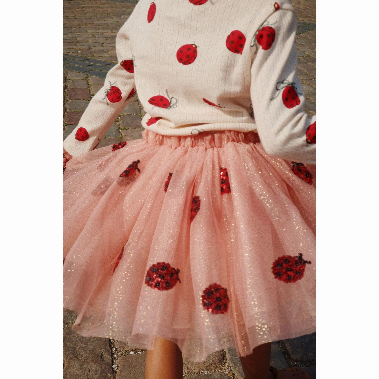 Konges Sl?jd Ladybug Sequin Yvonne Ladybug Skirt Simple Flow