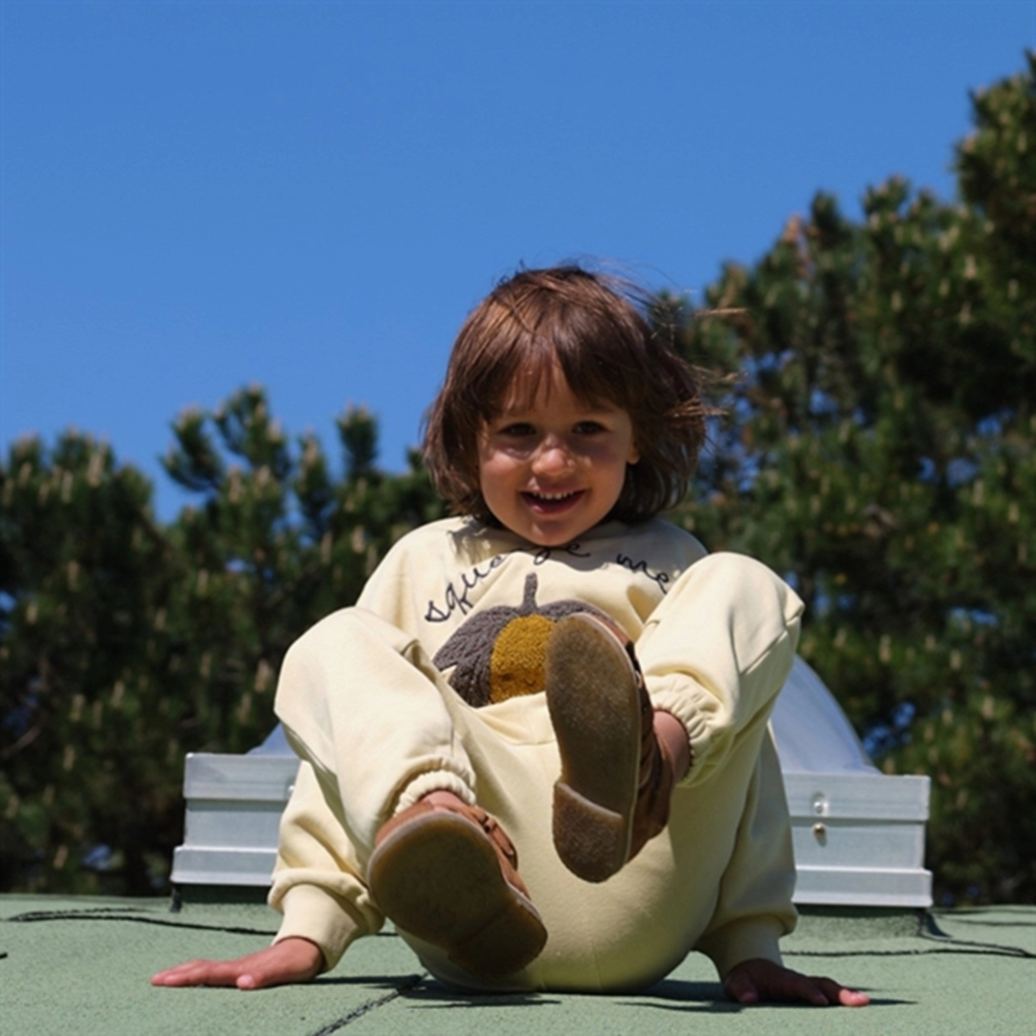 Konges Sl?jd Lou Sweatpants Sea Mist detail men's clothing