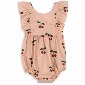 Clean Gym Picnic Street Konges Sl?jd Ma Grande Cerise Blush Verbena Romper Gots