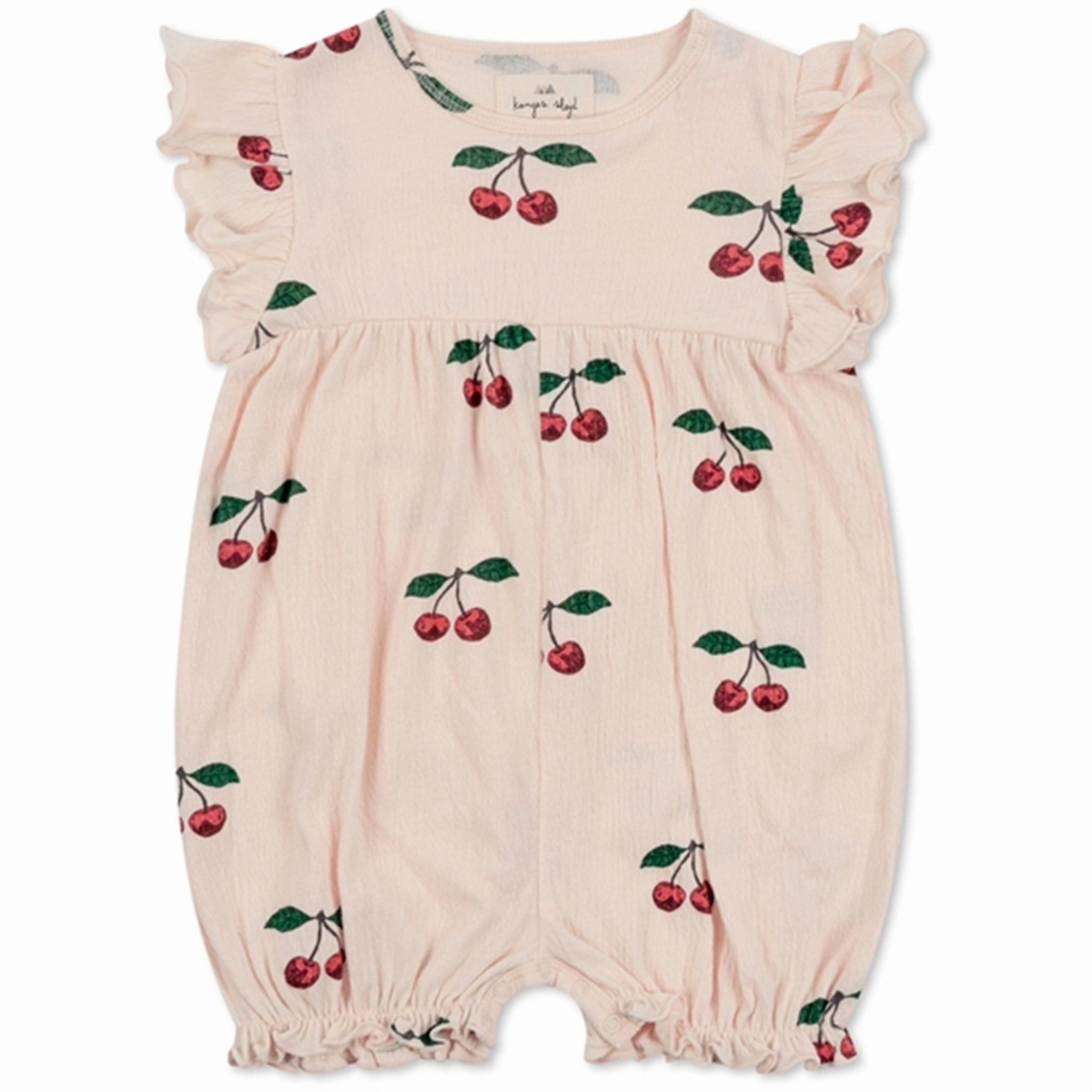 Konges Sl?jd Ma Grande Cerise Chleo Frill Romper Soft Loose Office work