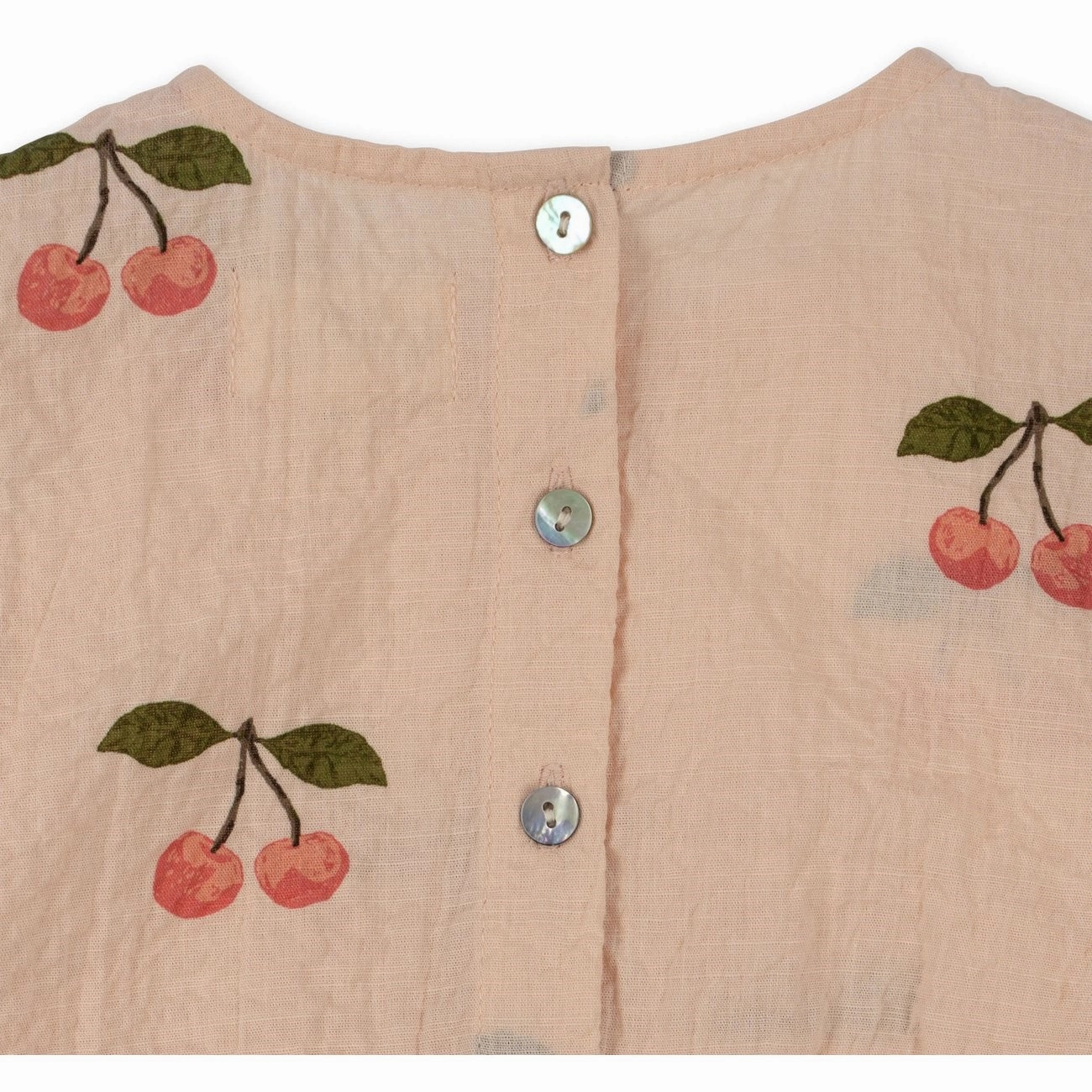 Konges Sl?jd Ma Grande Cerise Pink Vida Puff Sleeves Romper Lightweight Athlete