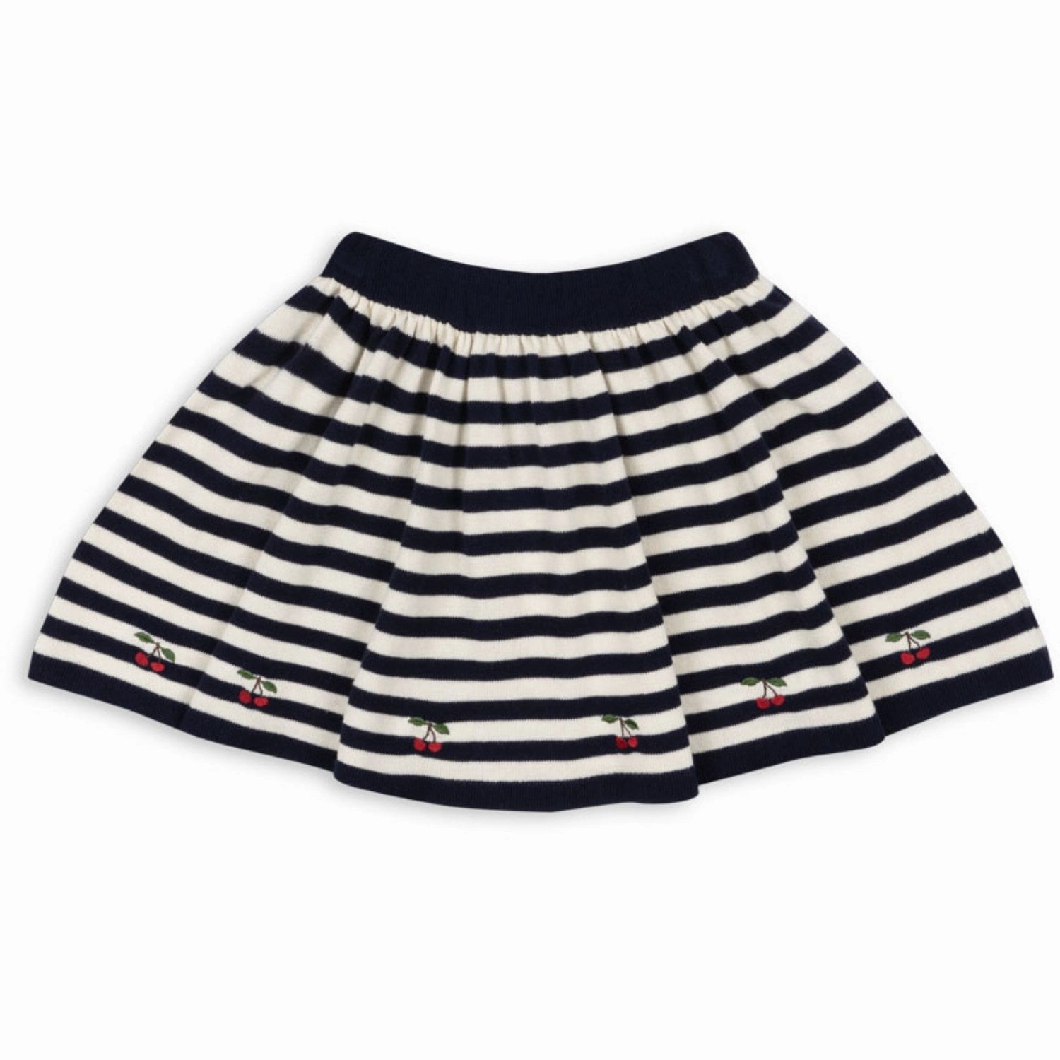 Konges Sl?jd Navy Stripe Venton Knit Skirt Gots Natural Mood