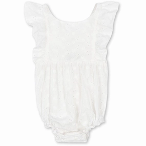 Fresh Indoor Resort Relax Konges Sl?jd Optic White Lacey Romper